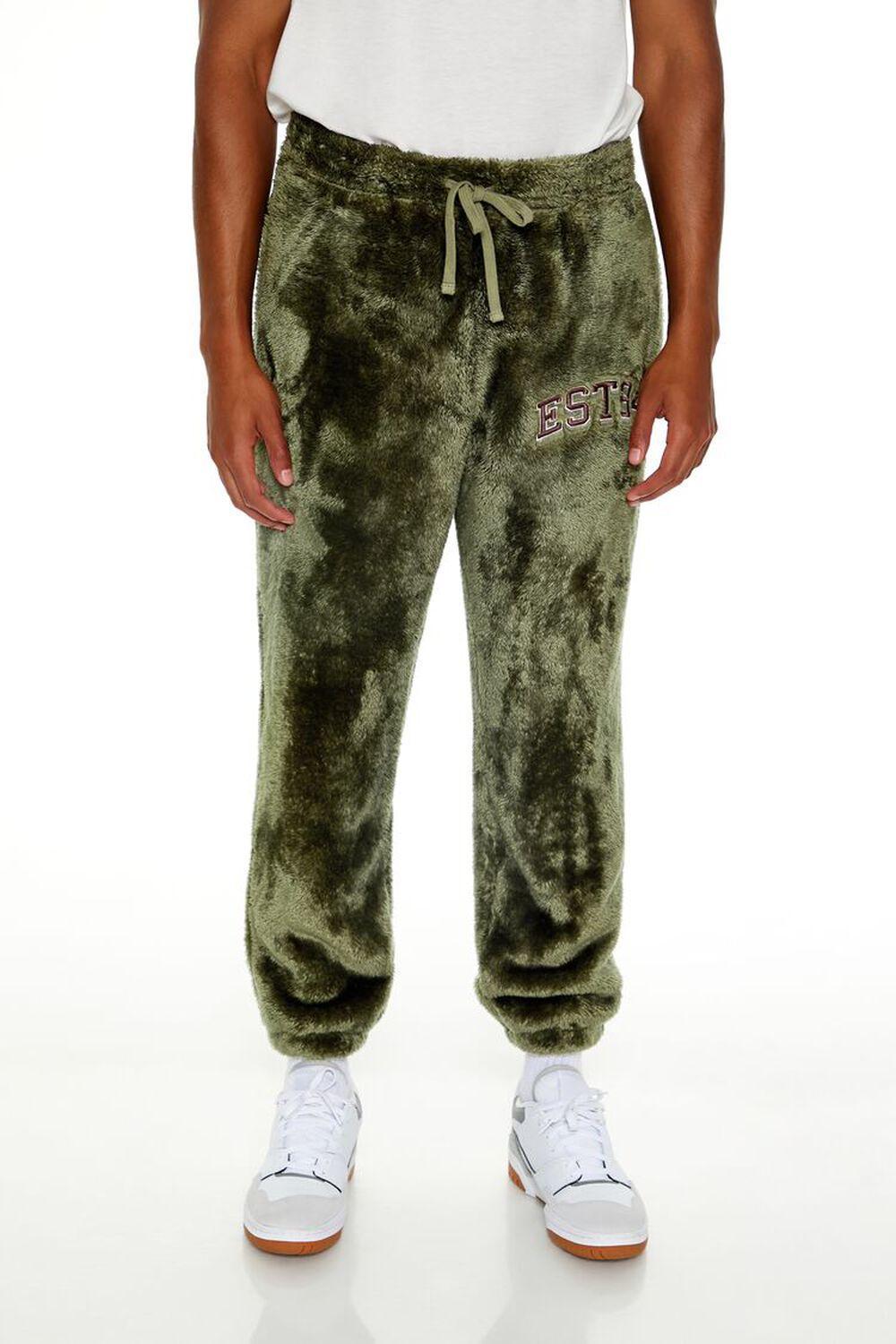 Faux Fur EST84 Patch Joggers | Forever 21 Product Image