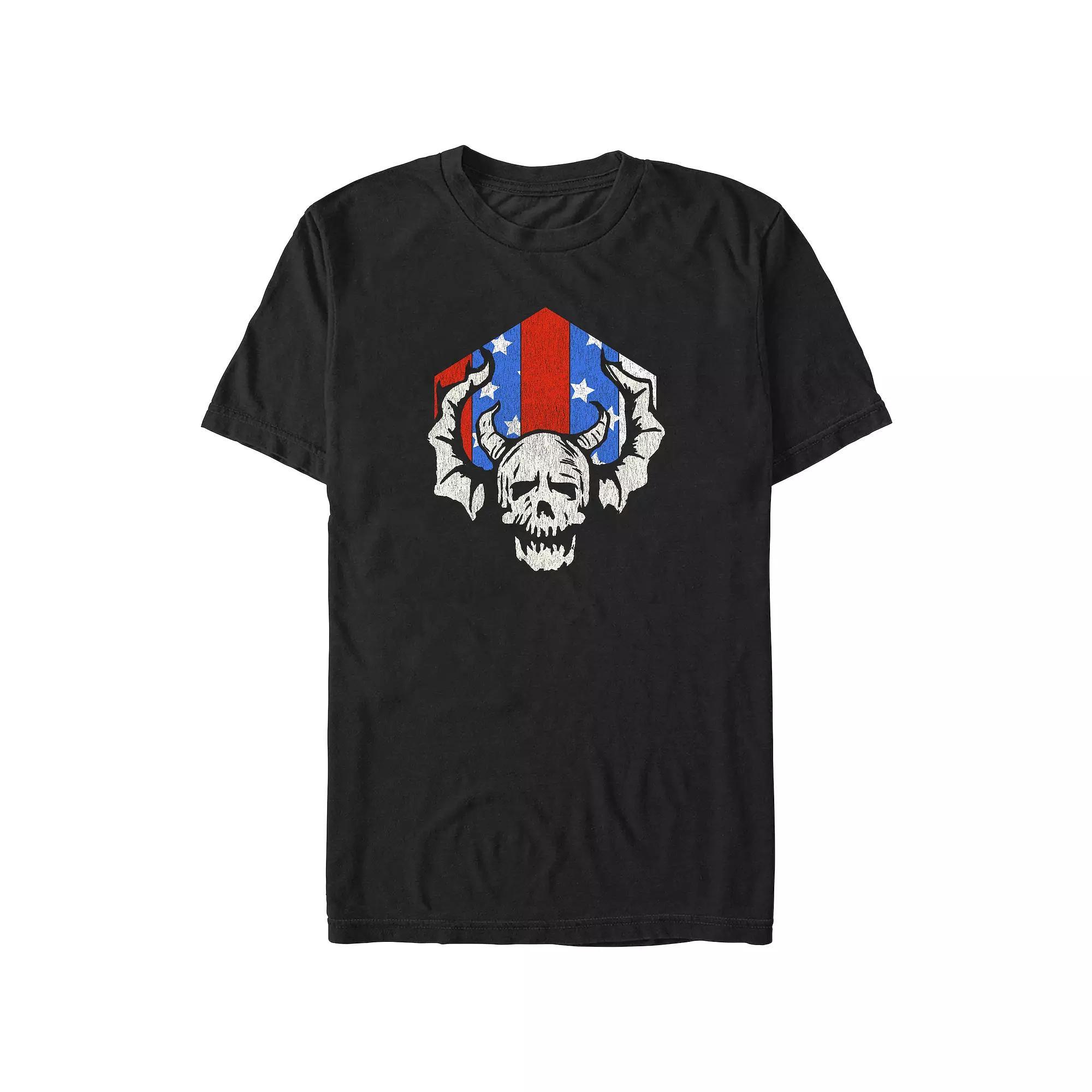 Big & Tall Stranger Things Hellfire Americana Graphic Tee, Men's, Size: XXL Tall, Black Product Image