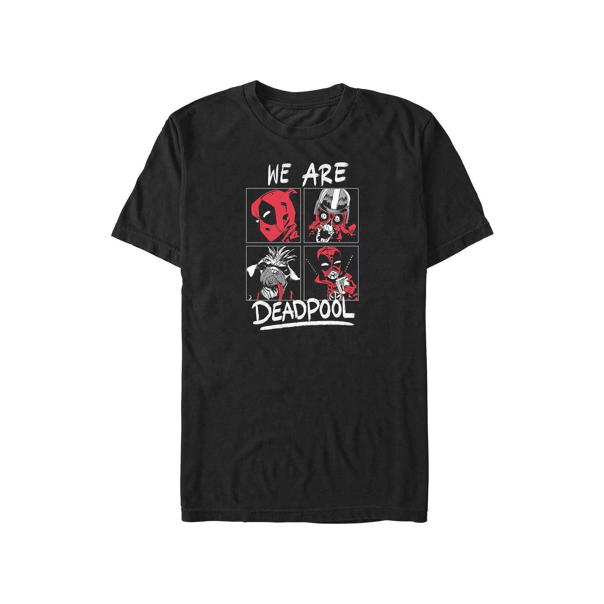 Men's Marvel Deadpool And Wolverine Four Deadpools Graphic Tee,  Product Image