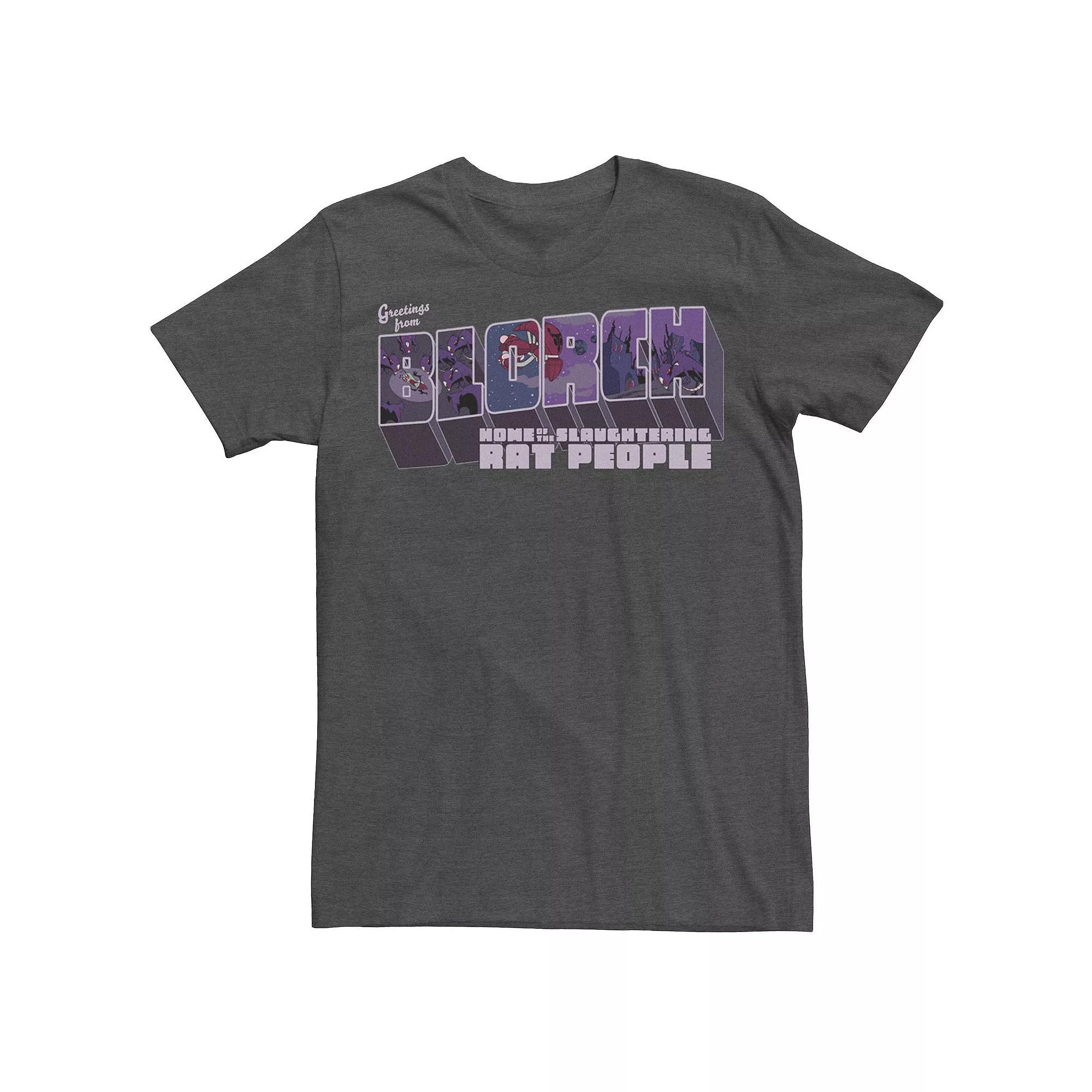 Men's Invader Zim Greetings From Blorch Graphic Tee, Size: Large, Navy Grey Product Image