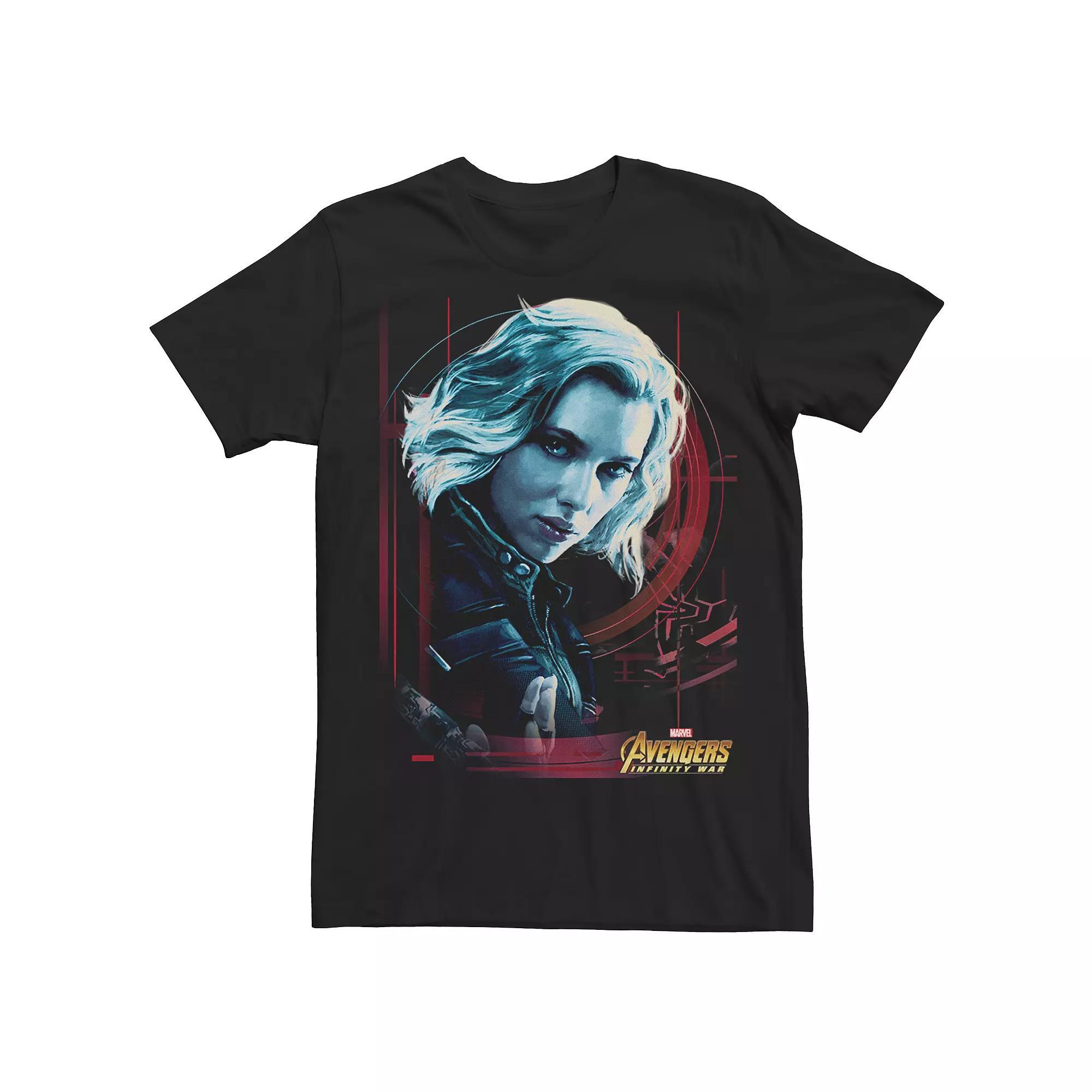 Men's Avengers Infinity War Black Widow Tee,  Product Image