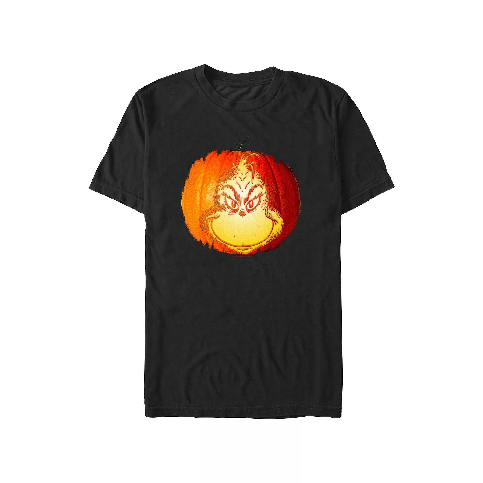 Men's Dr. Seuss Grinch Jack O Lantern Graphic Tee,  Product Image
