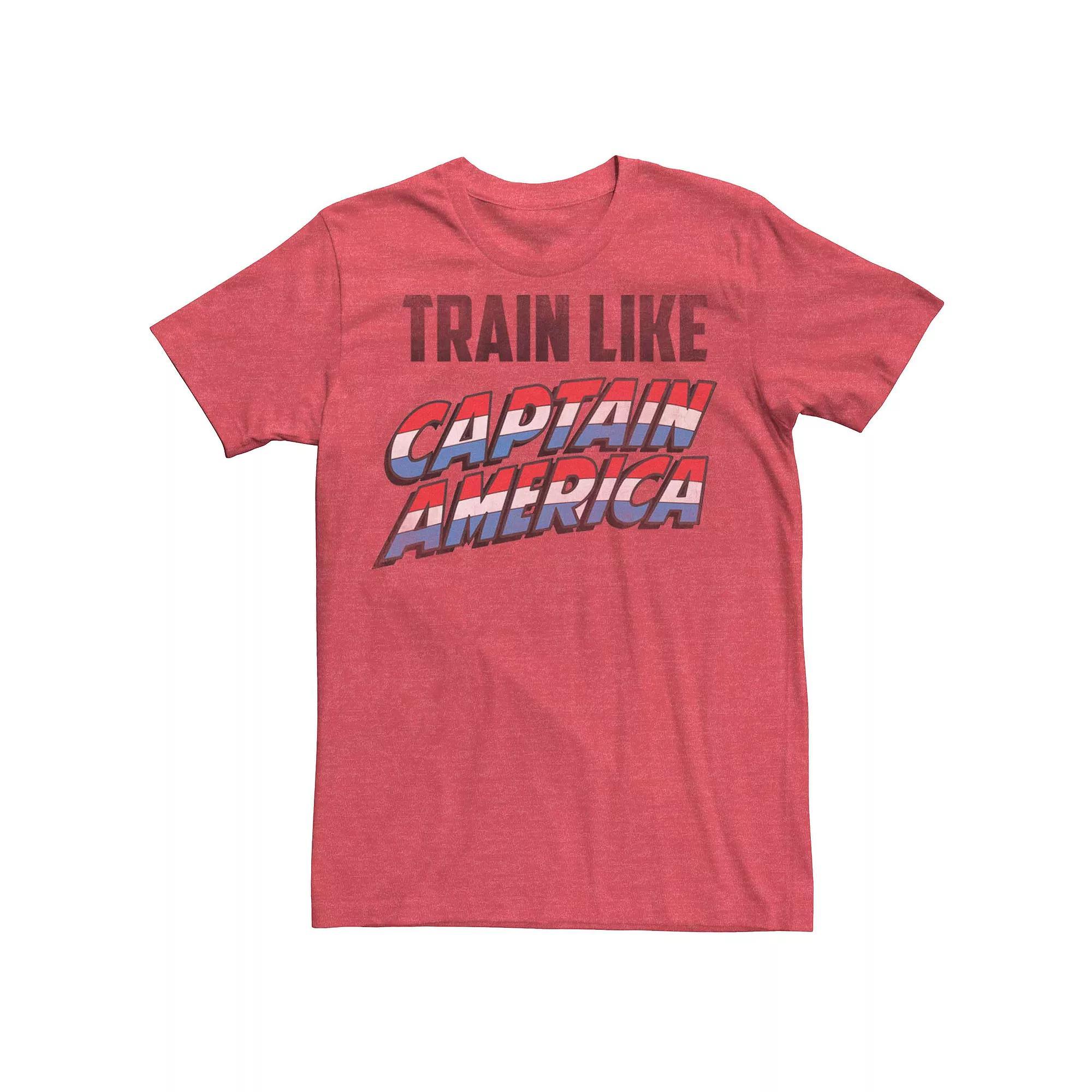 Men's Marvel's Train Like Captain America Tee,  Product Image