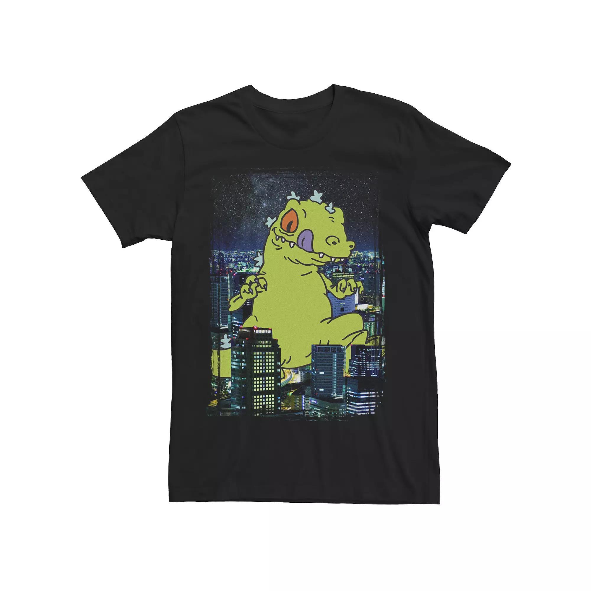 Big & Tall Nickelodeon Rugrats Reptar In The City Photoreal Tee, Men's, Size: 5XL, Black Product Image