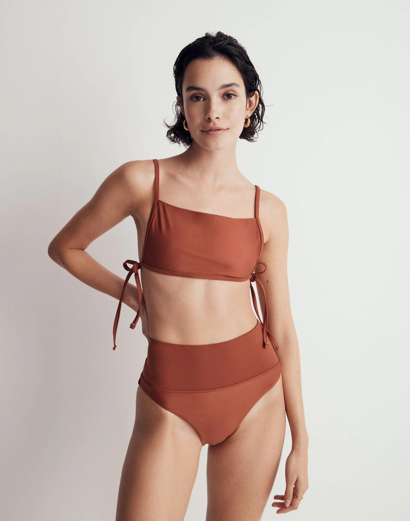 Madewell Second Wave Side-Tie Bikini Top Product Image