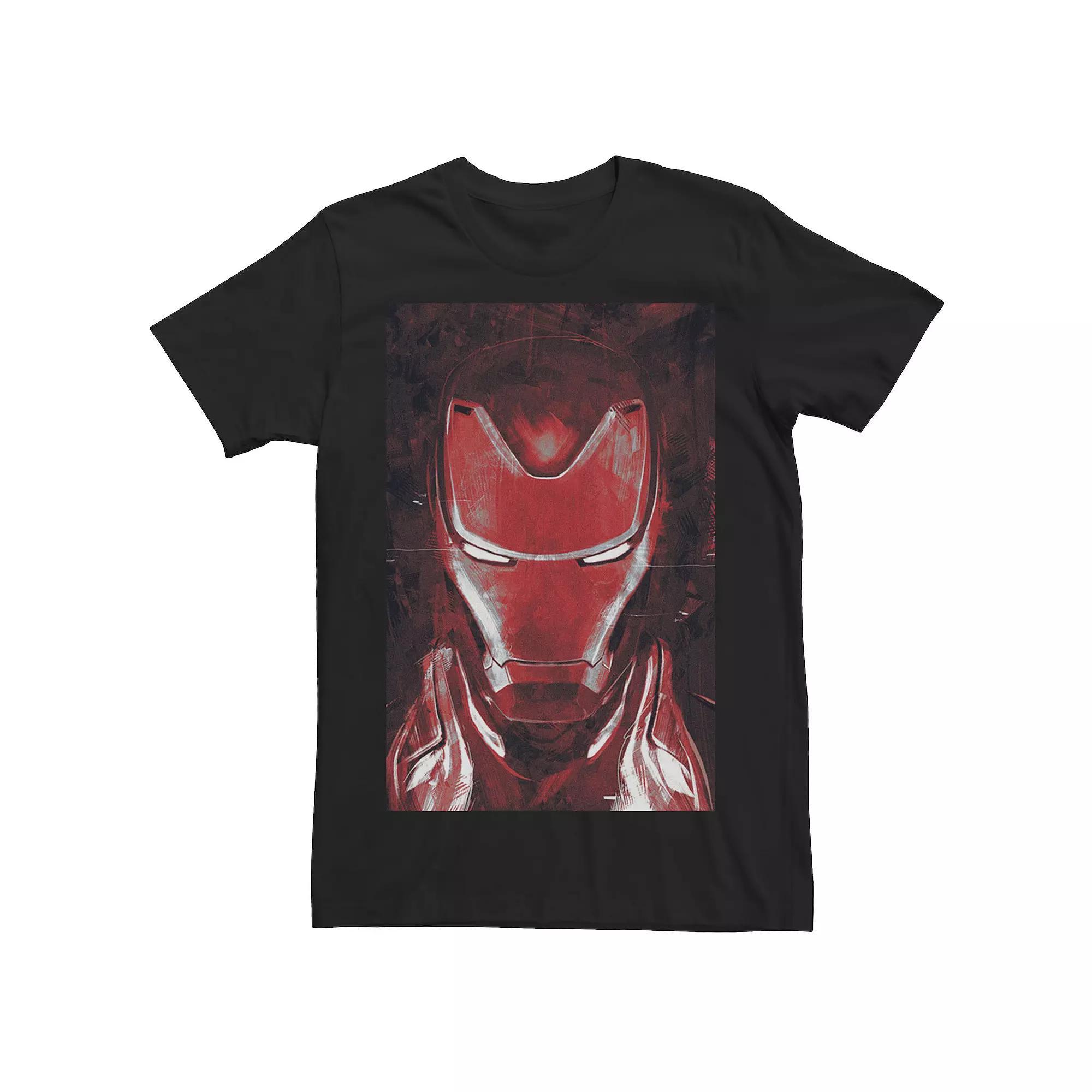 Men's Marvel Avengers Endgame Red Iron Man Portrait Graphic Tee, Size: XXL, Athletic Grey Product Image