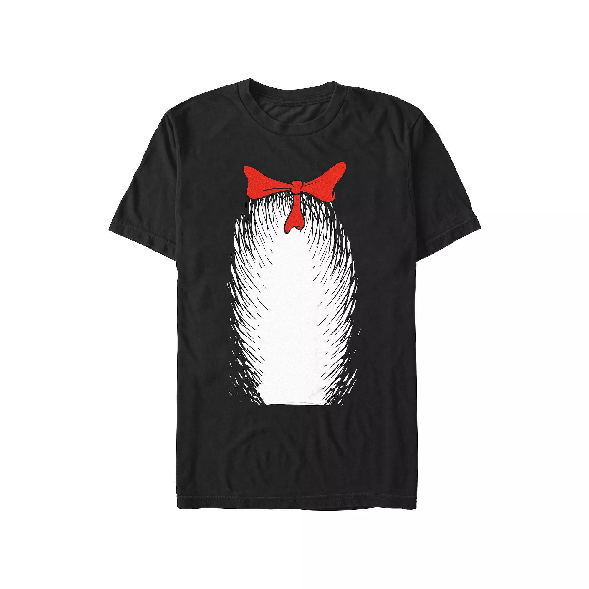Men's Dr. Seuss The Cat In The Hat Costume Graphic Tee, Size: XL, Black Product Image
