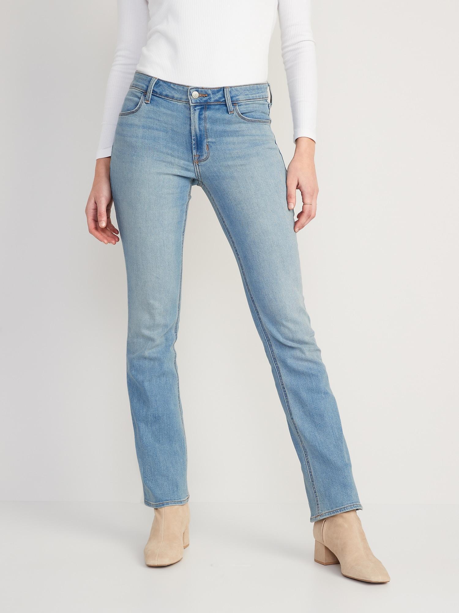 Mid-Rise Wow Boot-Cut Jeans Product Image