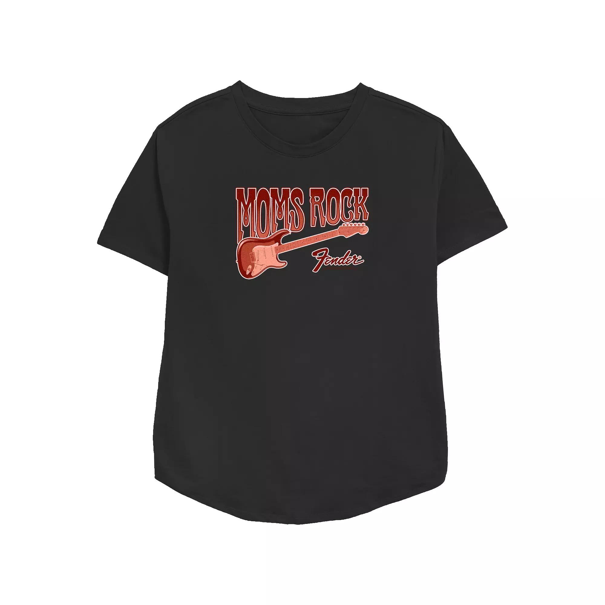 Women's Fender Moms Rock Relaxed Fit Graphic Tee,  Product Image