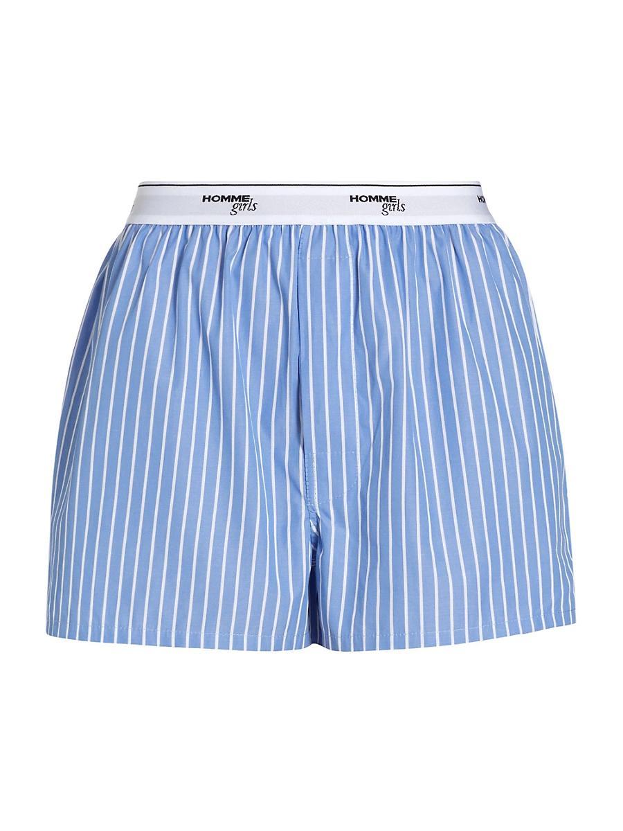 Womens Classic Stripe Boxer Shorts Product Image