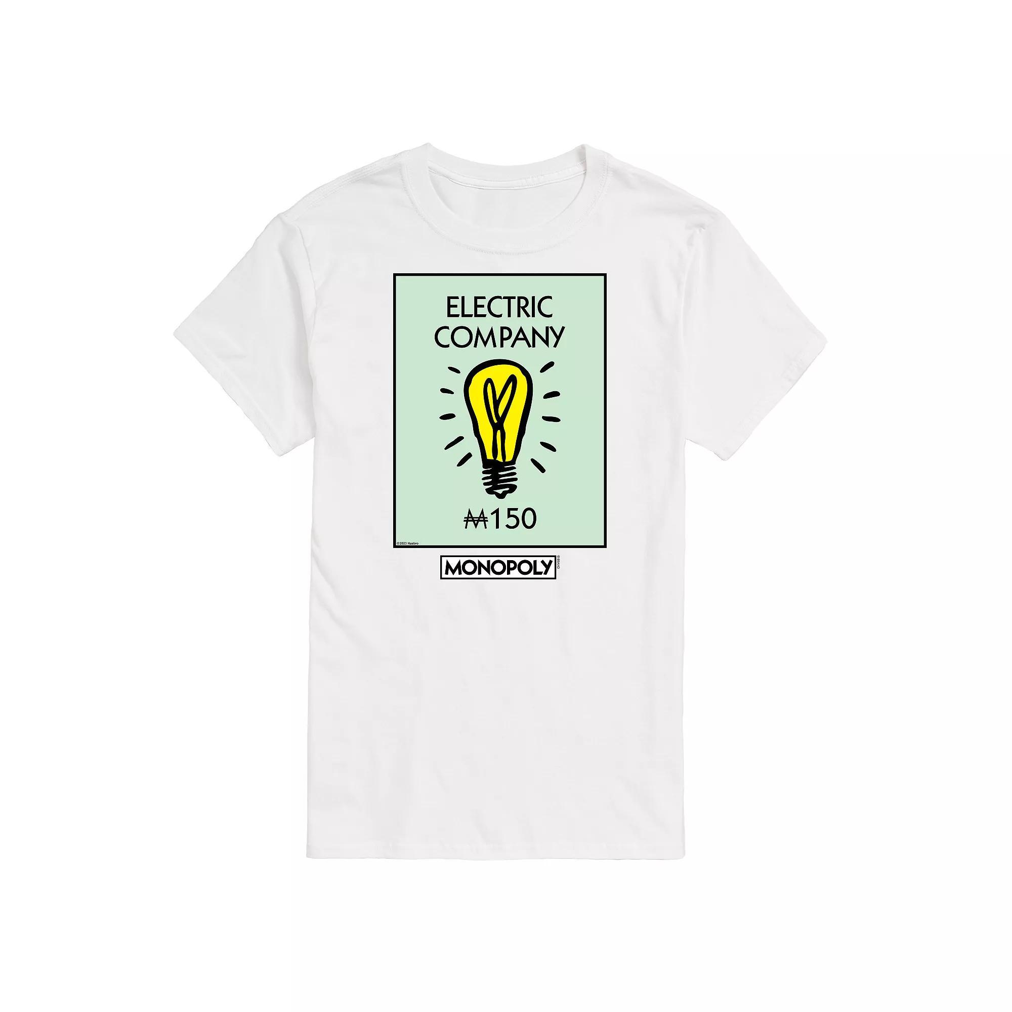 Big & Tall Monopoly Electric Company Graphic Tee, Men's,  Product Image