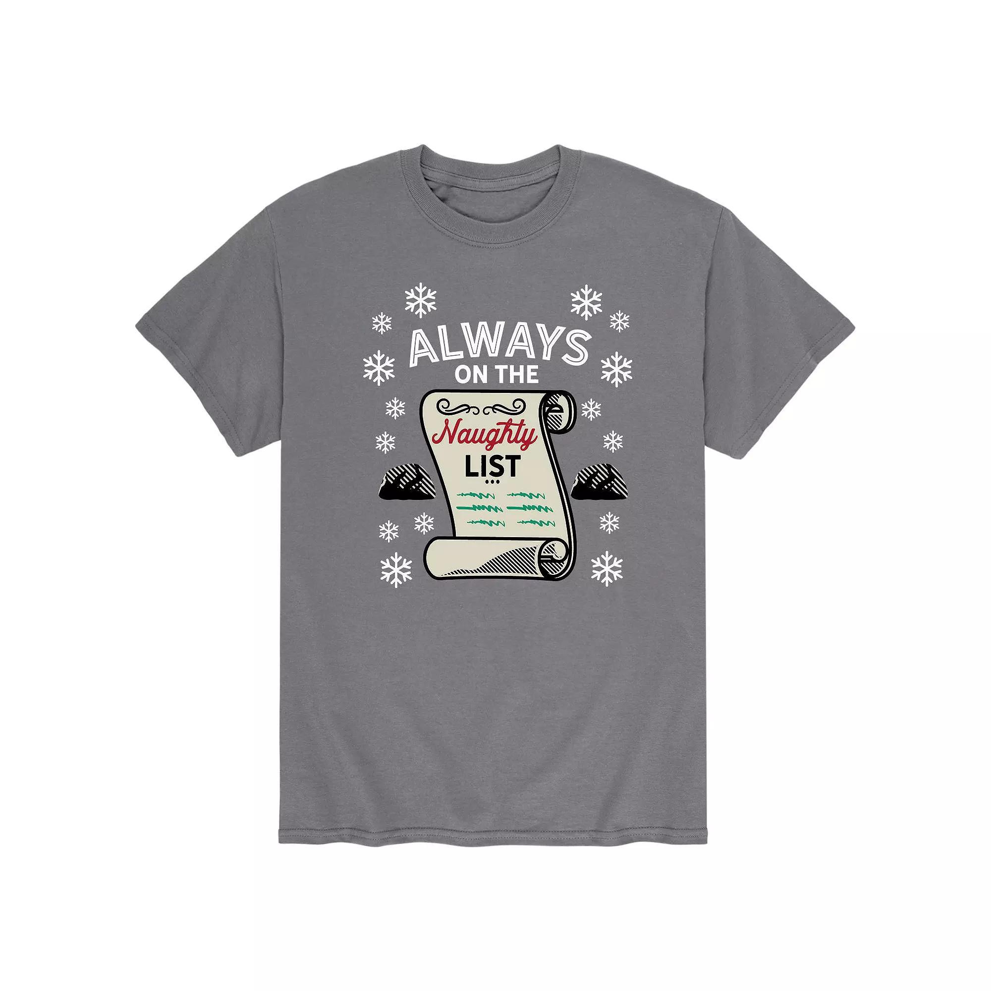 Men's The Naughty List Graphic Tee,  Product Image