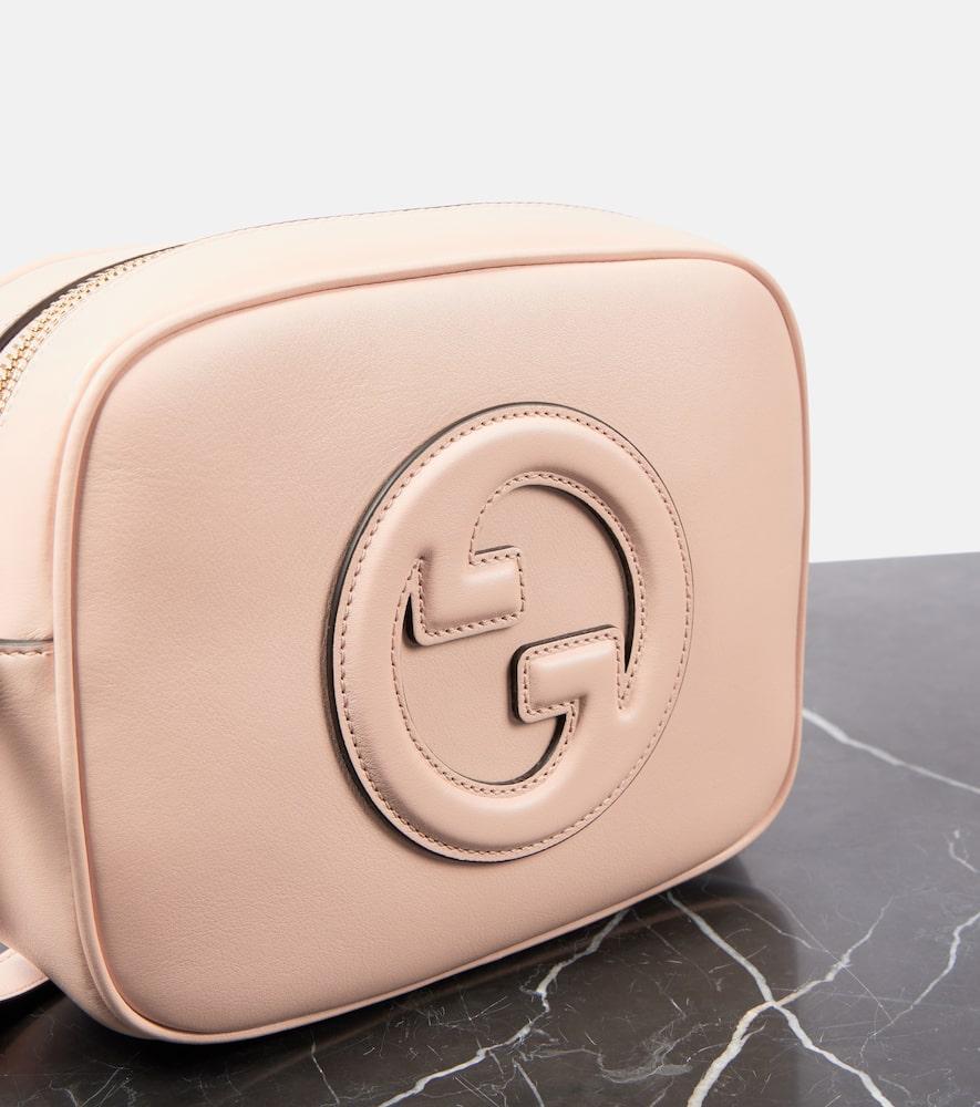 GUCCI Blondie Mini Leather Shoulder Bag In Nude Product Image