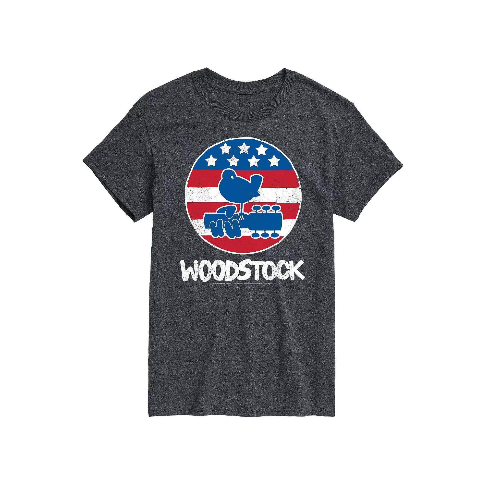 Big & Tall Woodstock Americana Graphic Tee, Men's,  Product Image
