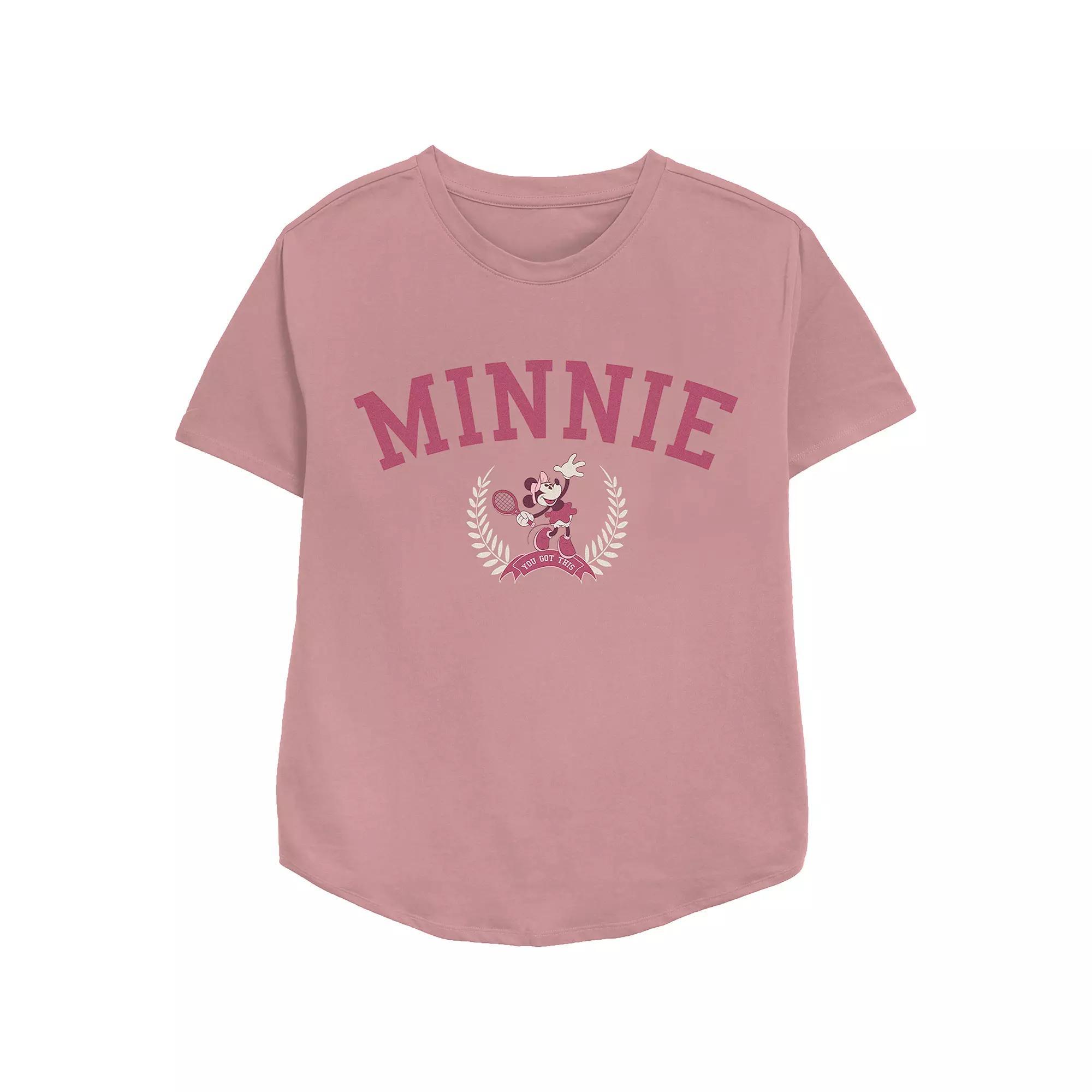 Disney's Minnie Mouse Tennis Player Relaxed Fit Women's Graphic Tee, Girl's,  Product Image