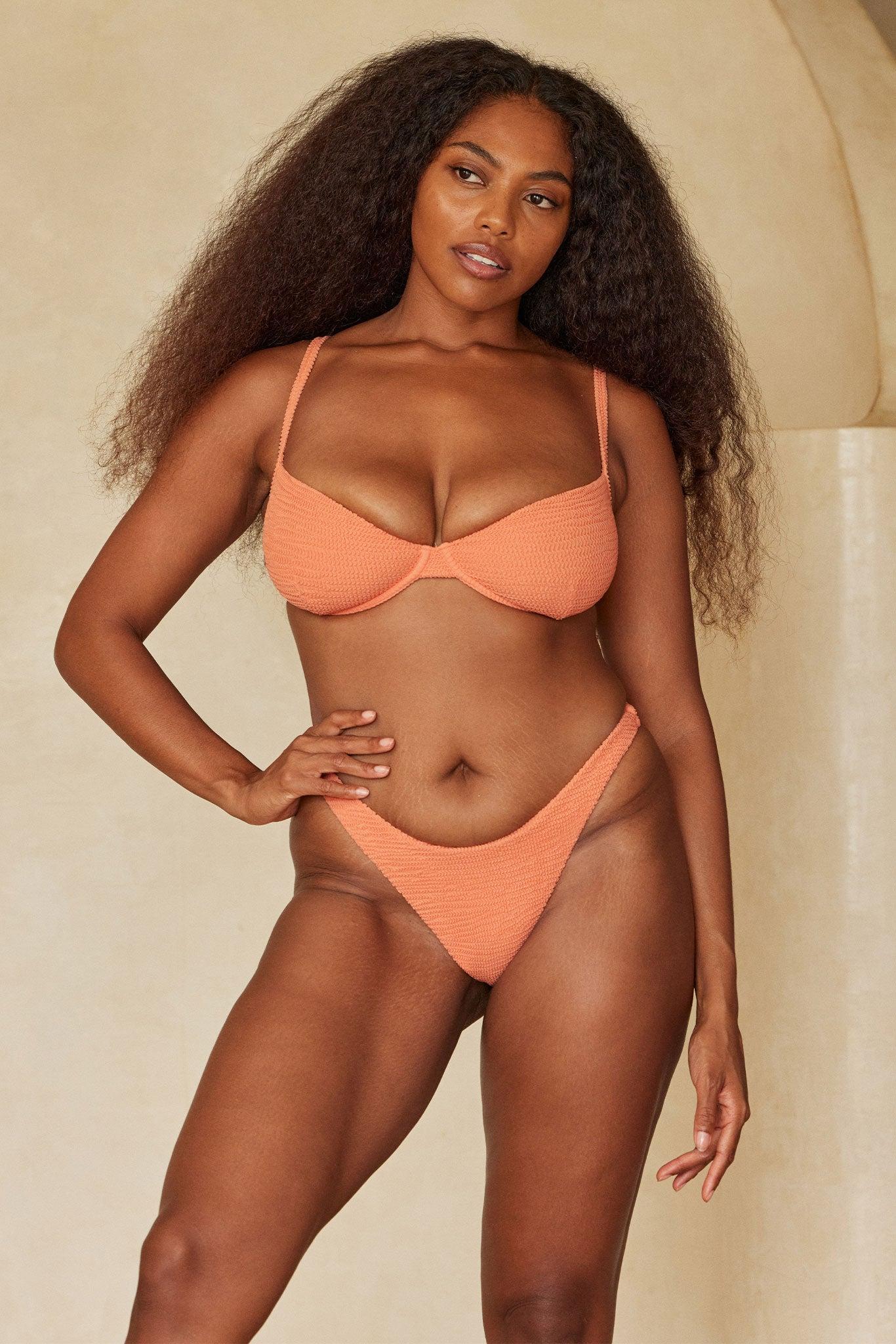 Capri Top - Summer Peach Crinkle Product Image