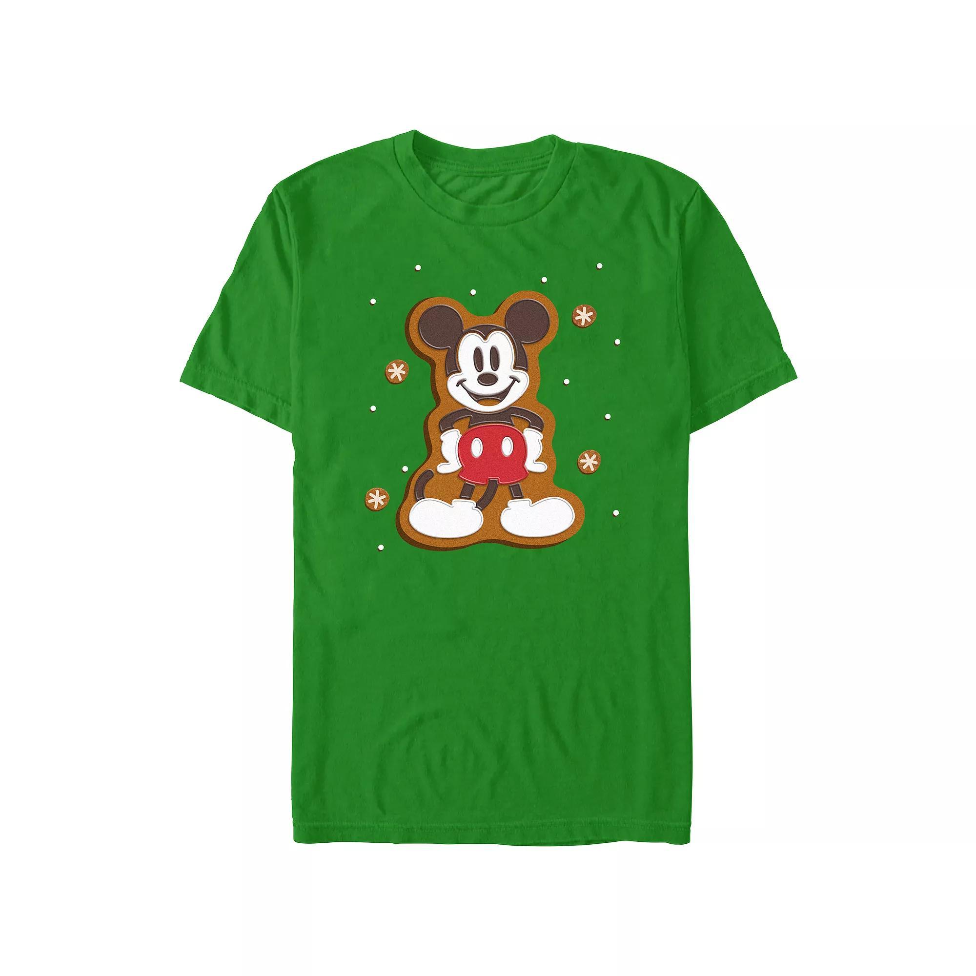 Disney's Mickey Mouse Gingerbread Cookie Men's Graphic Tee,  Product Image