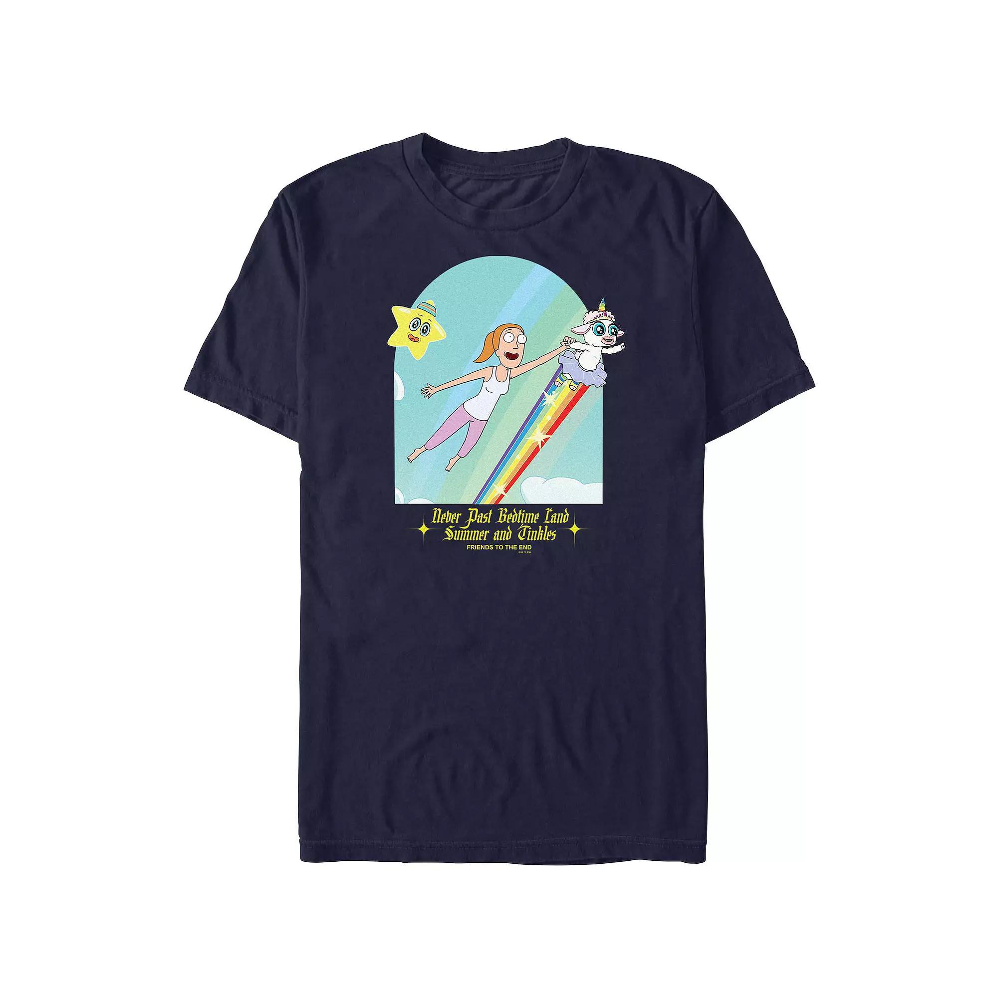 Men's Rick And Morty Friends To The End Graphic Tee, Size: XS, Blue Product Image