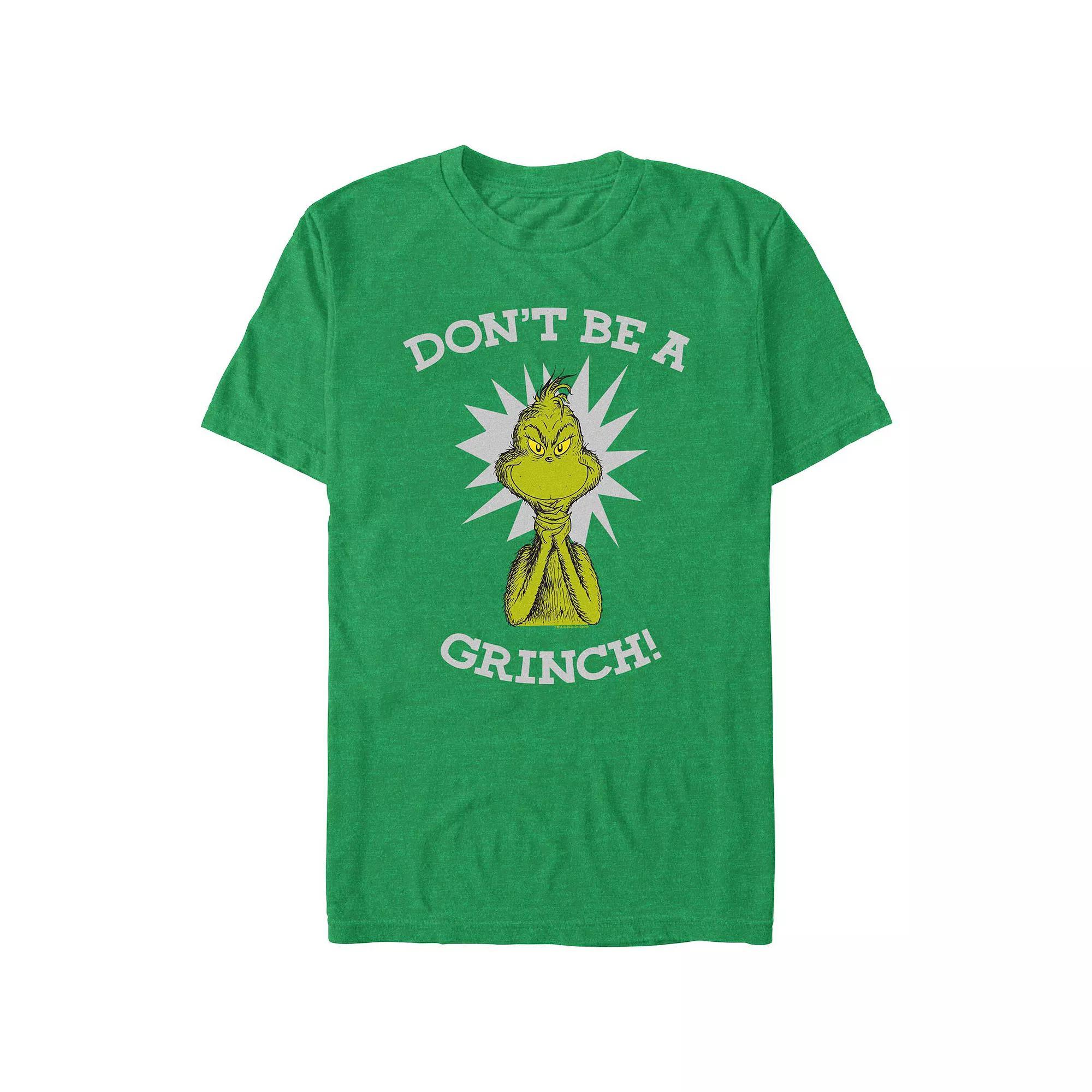 Big & Tall Dr. Seuss Don't Be A Grinch Graphic Tee, Men's,  Product Image