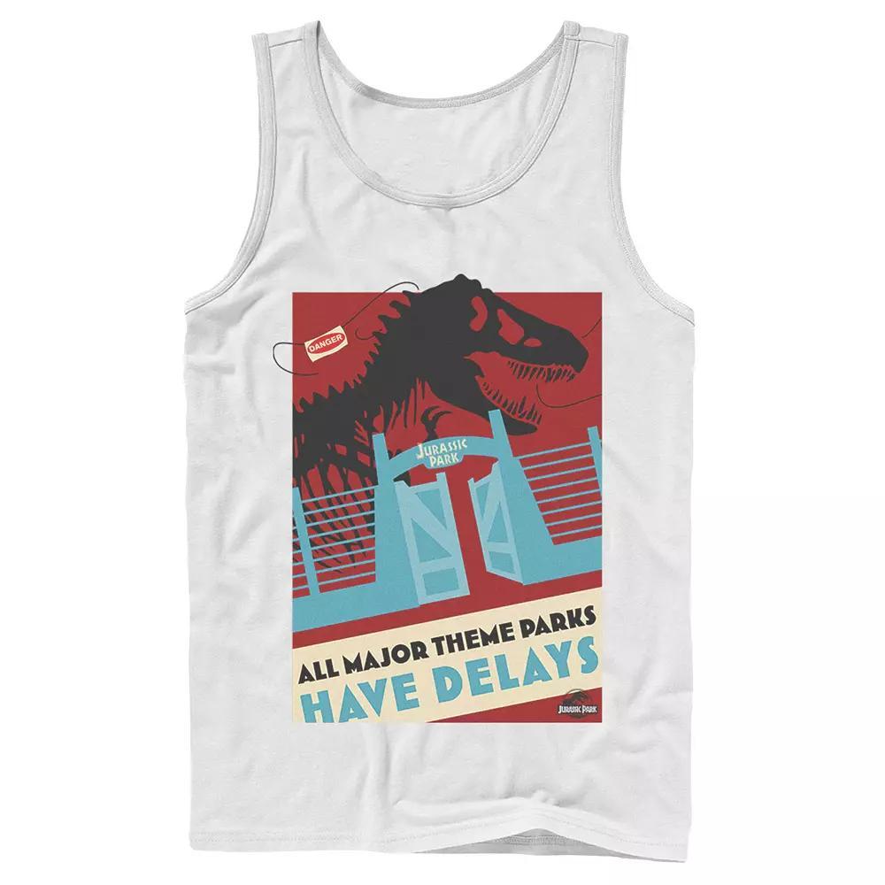 Men's Jurassic Park Delays Simple Gate Tank Top,  Product Image