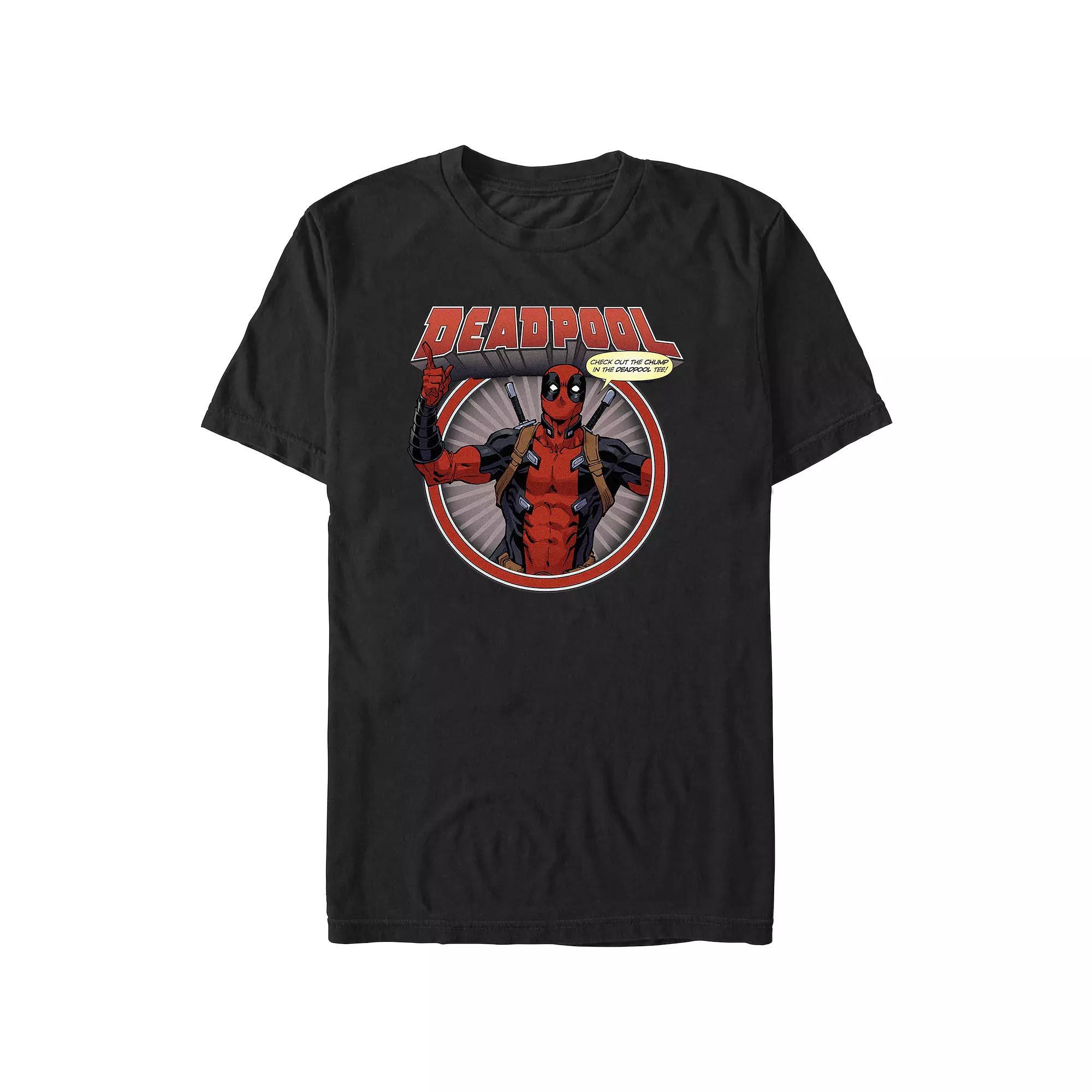 Big & Tall Marvel Deadpool Check Out The Chump In The Deadpool Graphic Tee, Men's, Size: XL Tall, Black Product Image