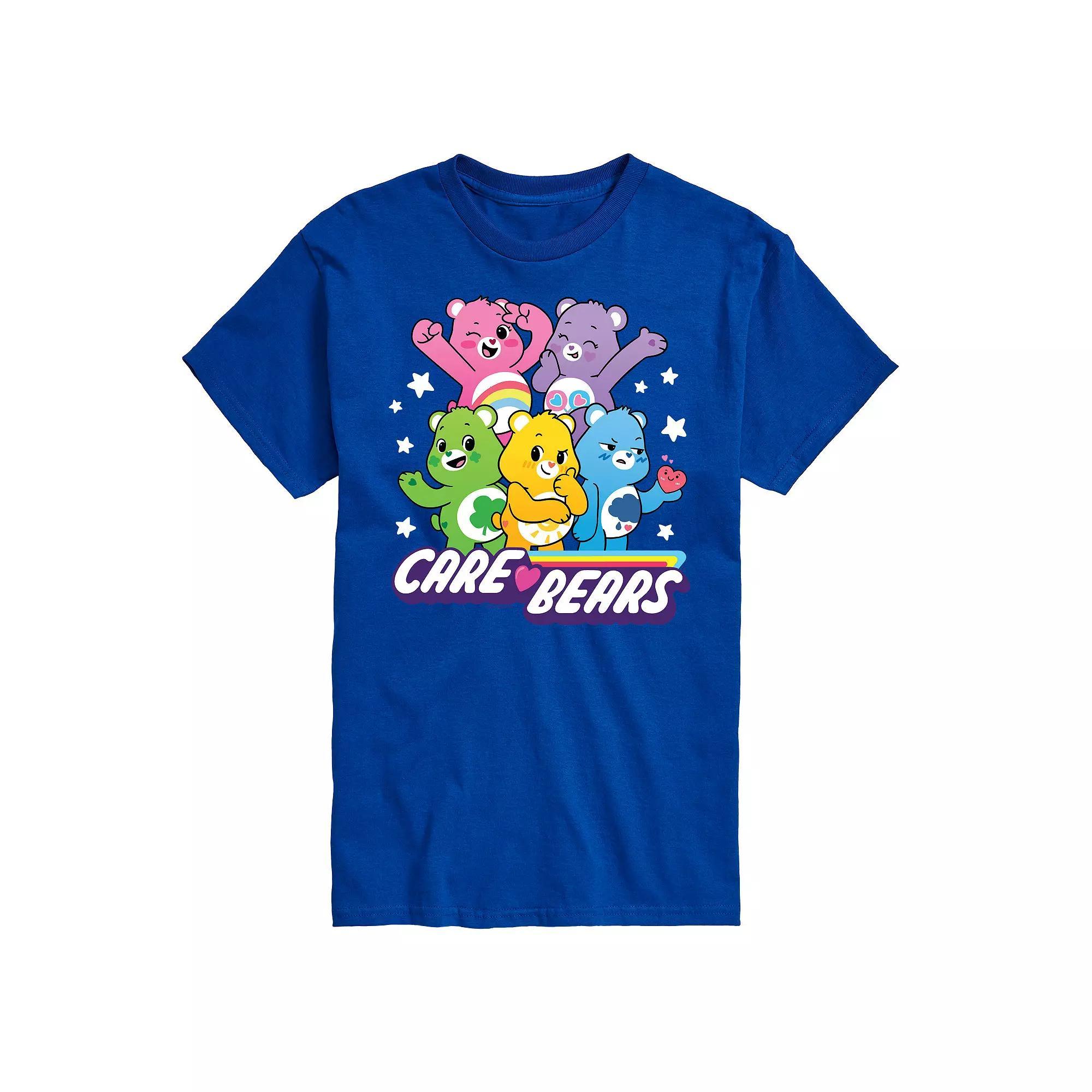 Men's Care Bears Unlock The Magic Main Group Graphic Tee, Size: Small, Red Product Image