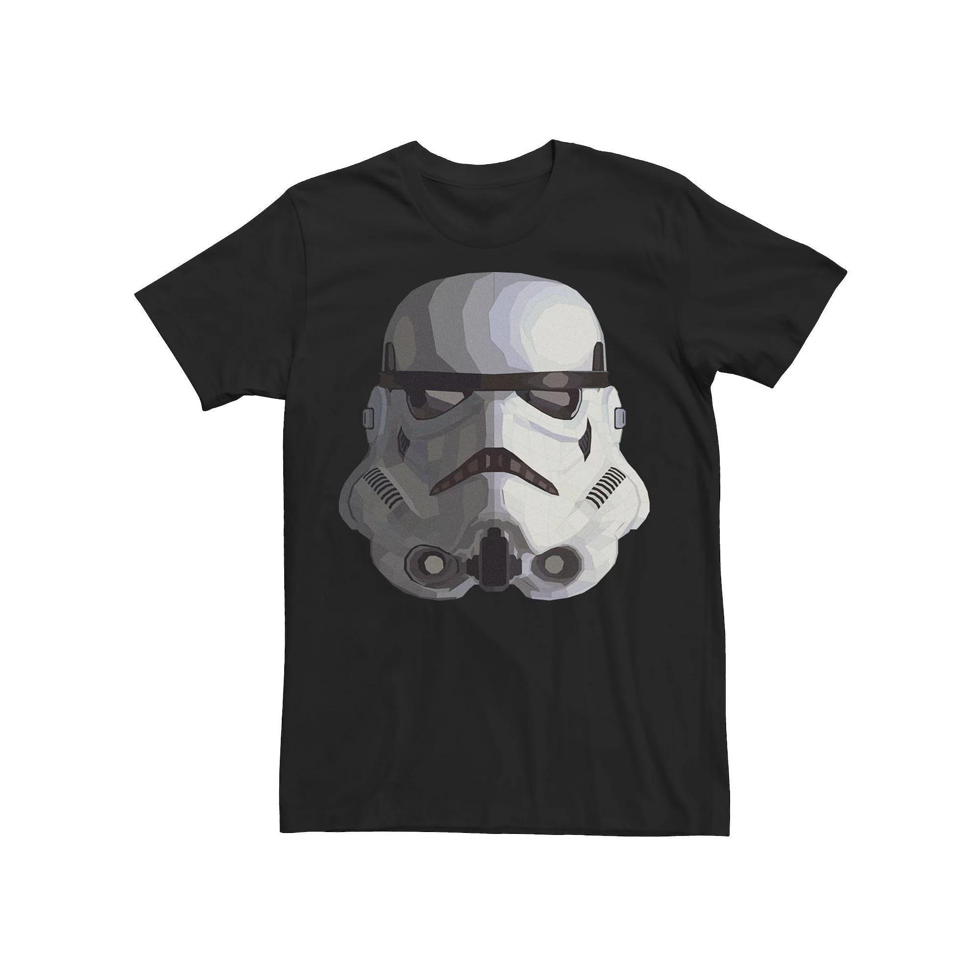 Men's Star Wars Stormtrooper Helmet Poly Portrait Tee,  Product Image