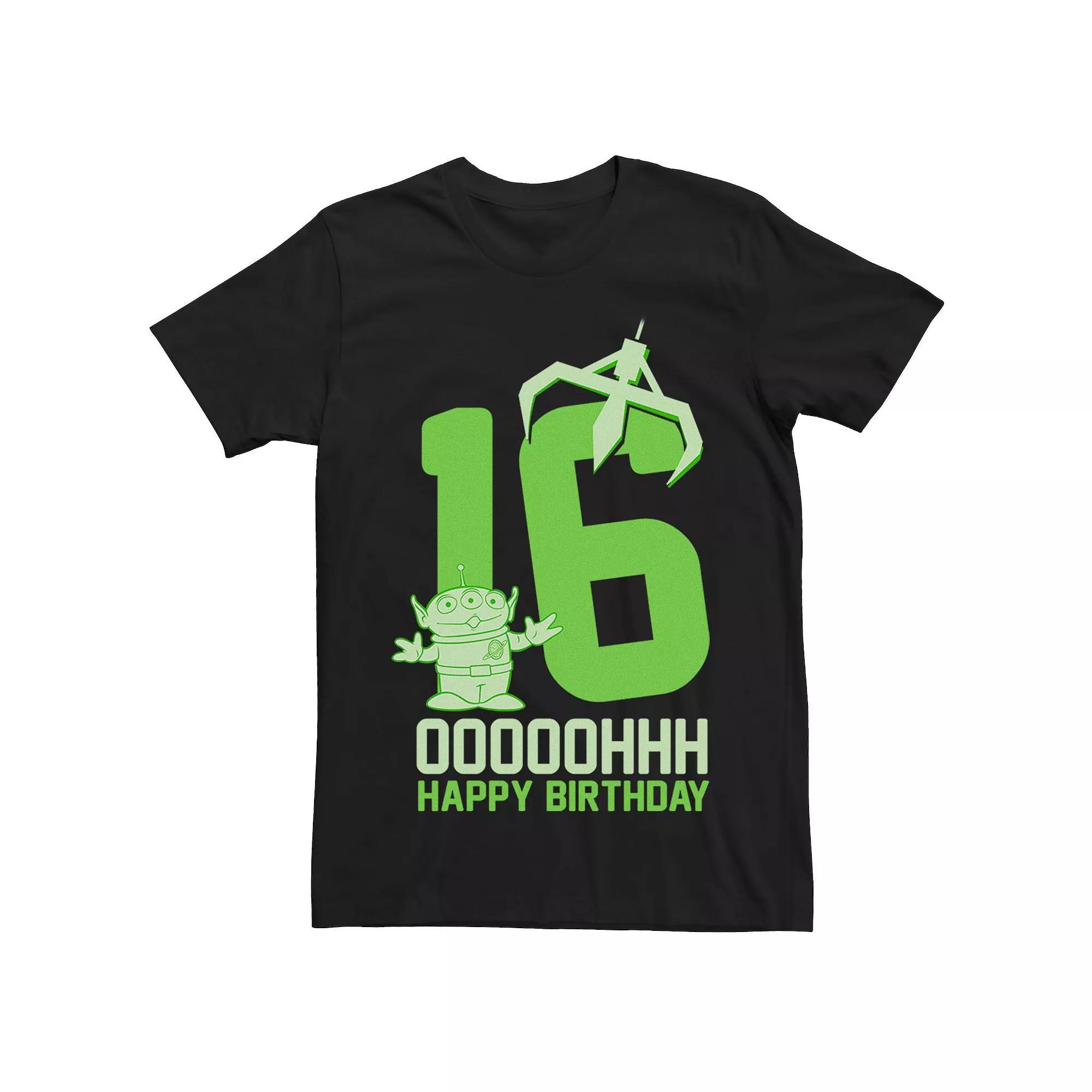 Disney / Pixar's Toy Story Men's Aliens OOOOH Happy 16th Birthday Graphic Tee,  Product Image
