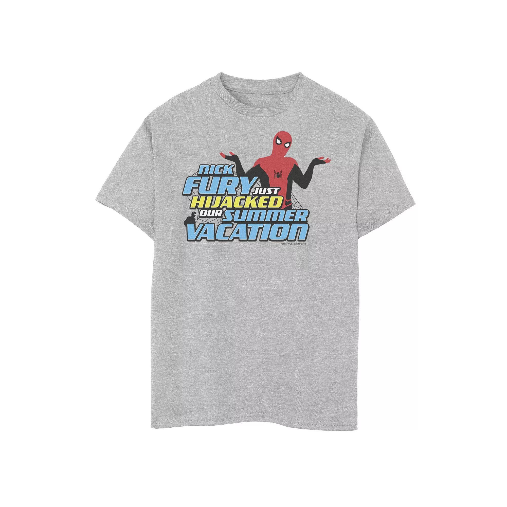 Boys 8-20 Marvel Spider-Man Far From Home Hijacked Summer Portrait Graphic Tee, Boy's,  Product Image