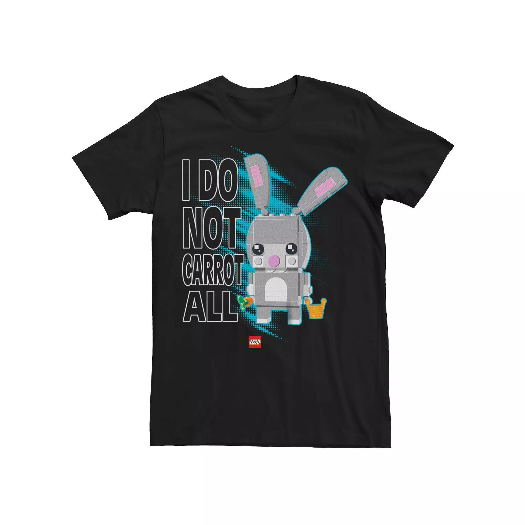 Big & Tall Lego "I Do Not Carrot All" Easter Bunny Graphic Tee, Men's, Size: 4XLT, Black Product Image
