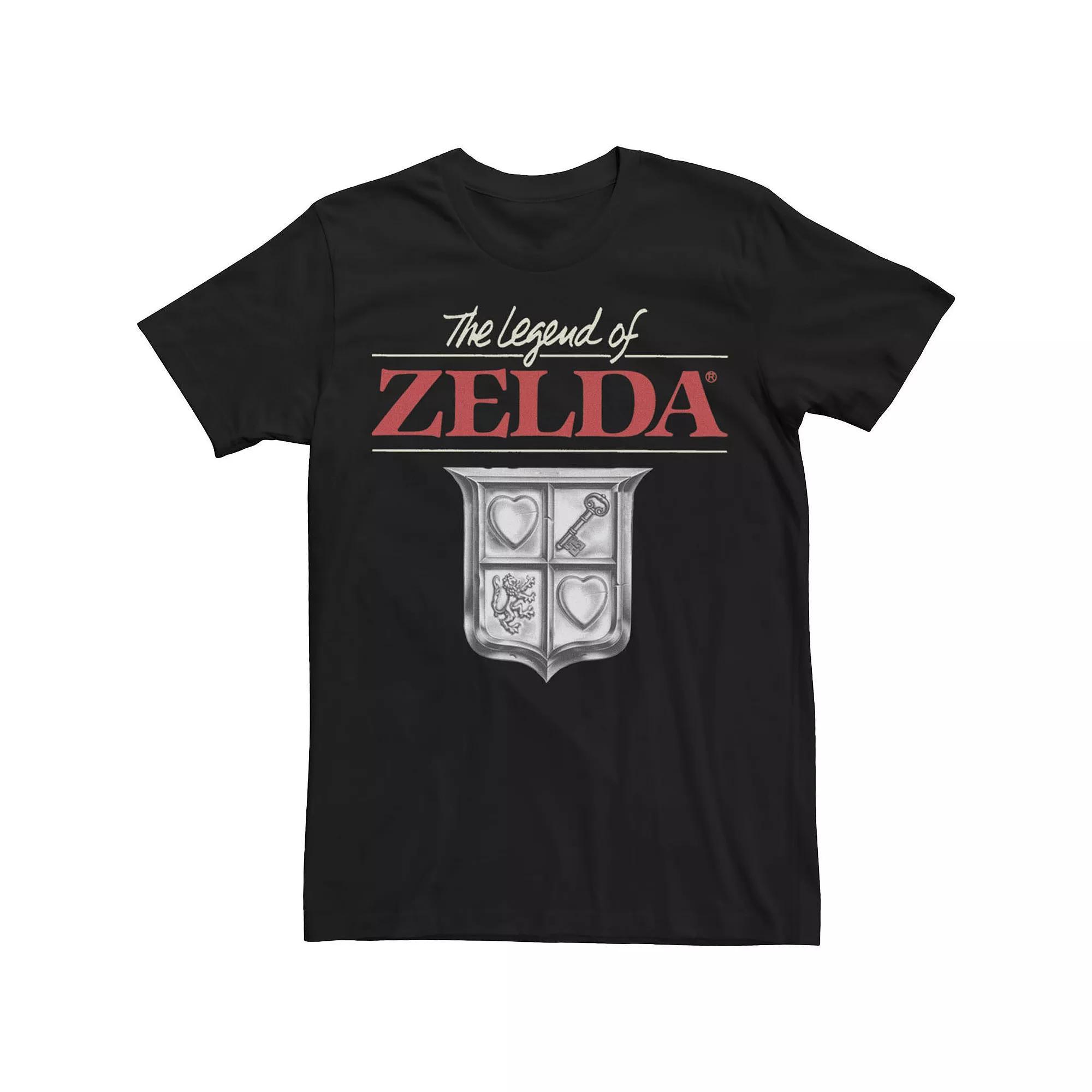 Big & Tall Nintendo Zelda Crest Shield Gaming Logo Tee, Men's,  Product Image