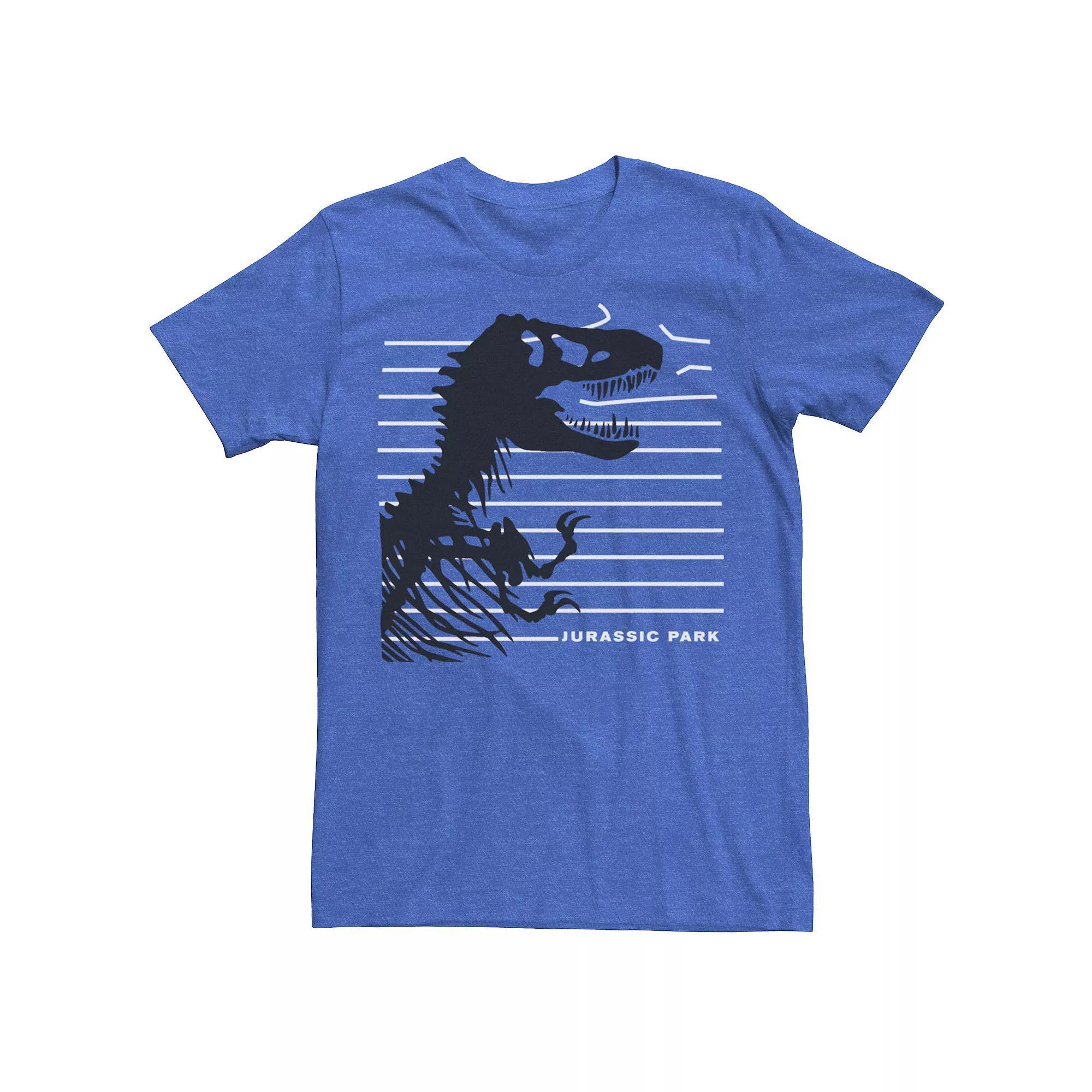Men's Jurassic Park T-Rex Skeleton Fence Breakthrough Tee,  Product Image