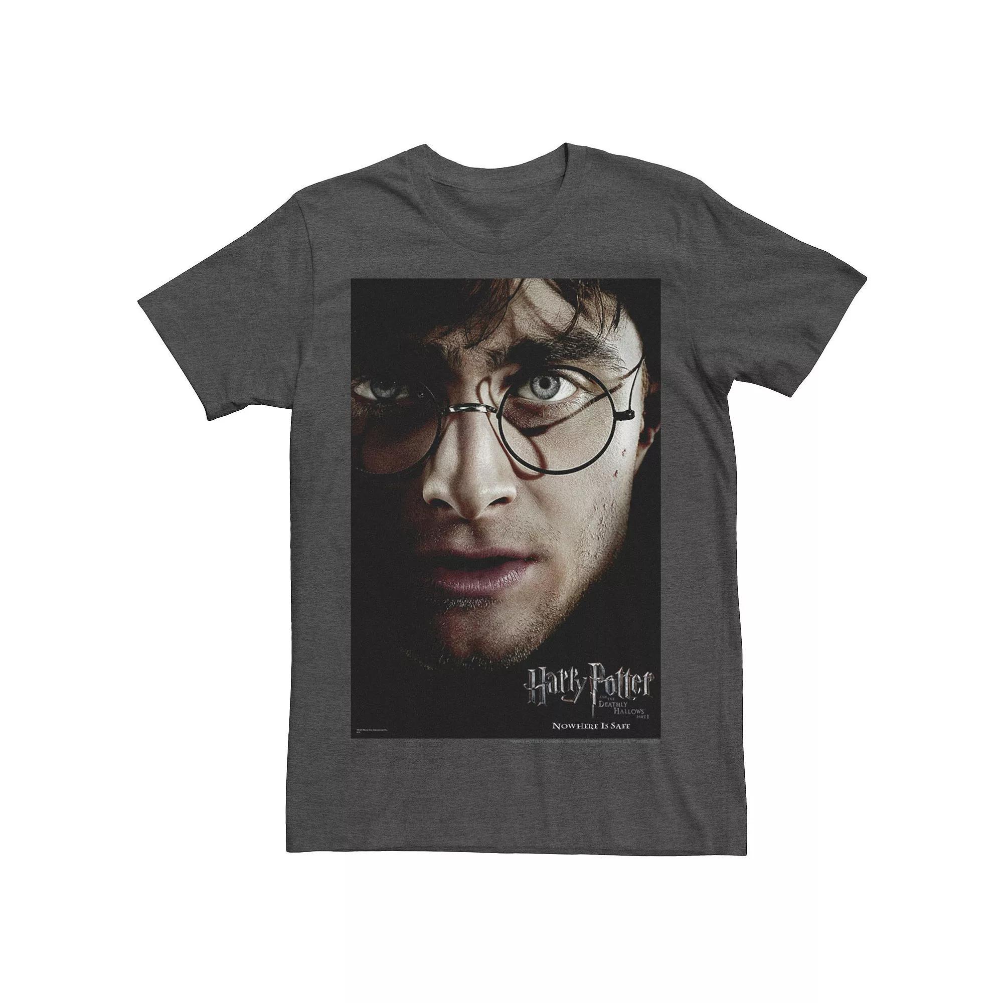 Men's Harry Potter Deathly Hallows Harry Potter Poster Graphic Tee,  Product Image