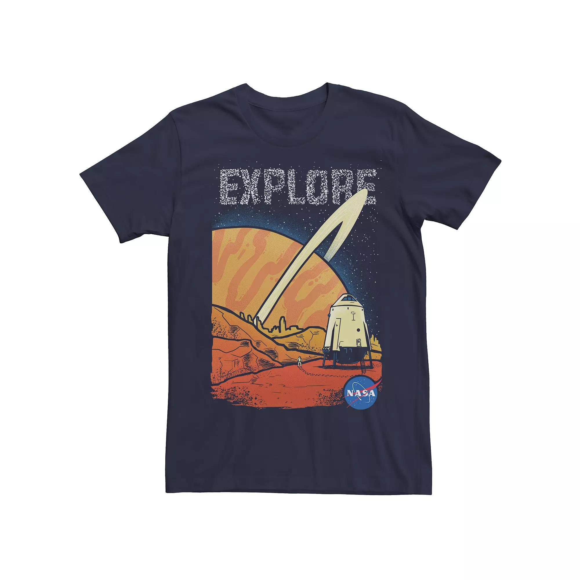 Men's NASA Planet Exploration Tee, Size: Medium, Blue Product Image