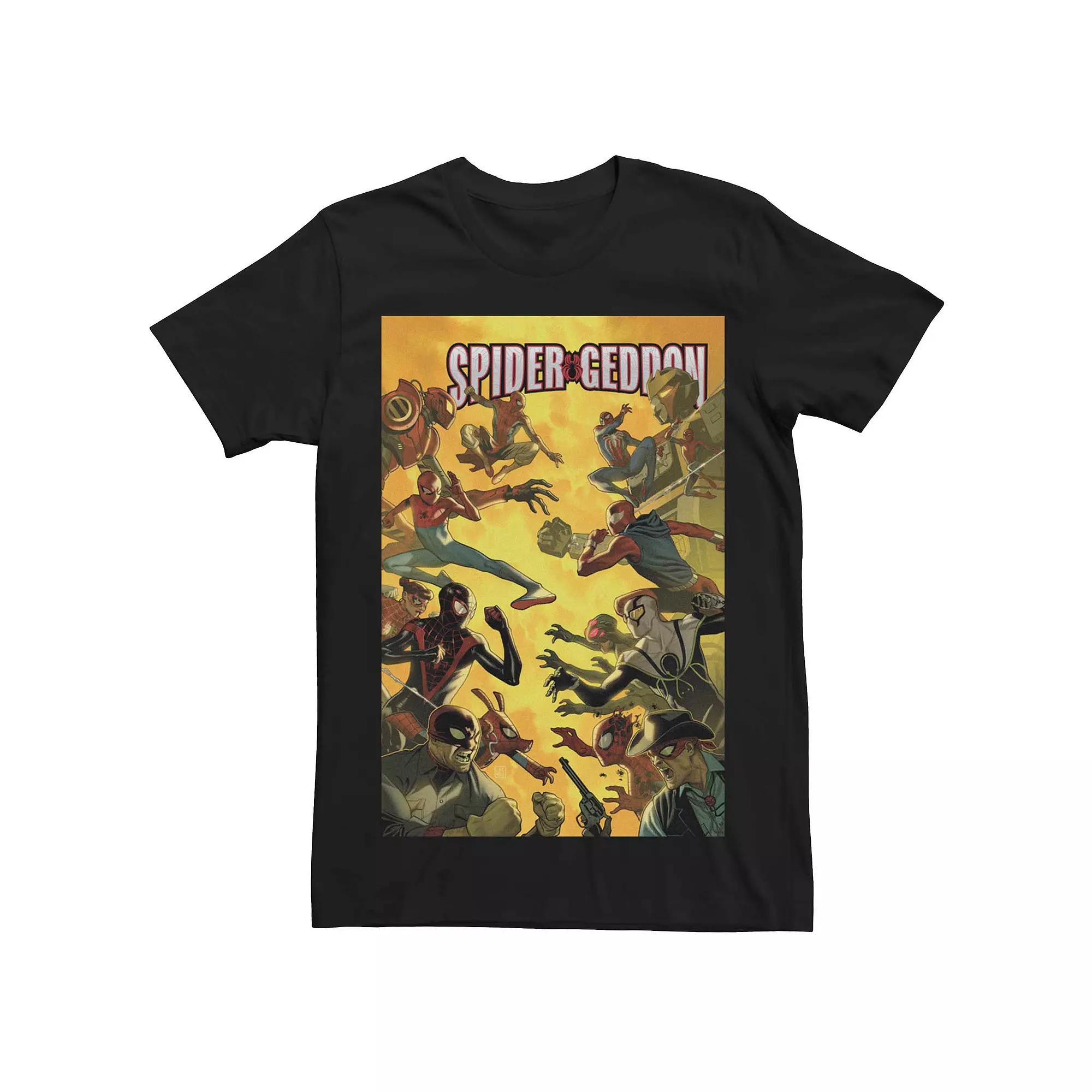 Men's Marvel's Spider-Geddon #3 Comic Cover Tee, Size: 3XL, Black Product Image