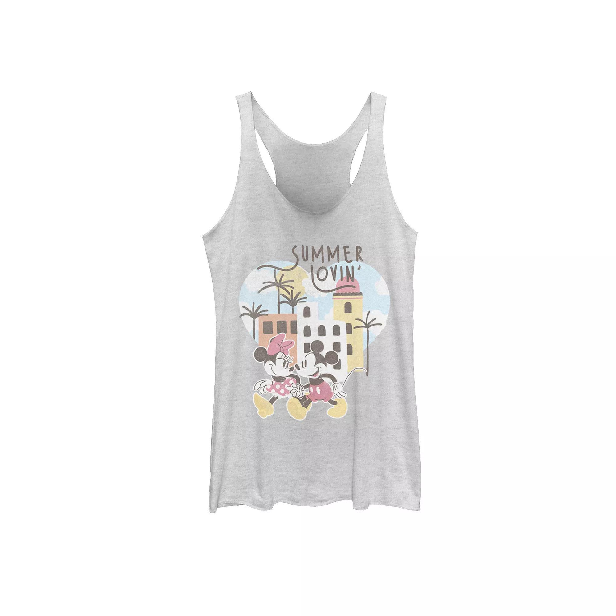 Disney's Mickey & Minnie Summer Lovin' Beach Vibes Juniors' Racerback Tank Top, Girl's,  Product Image