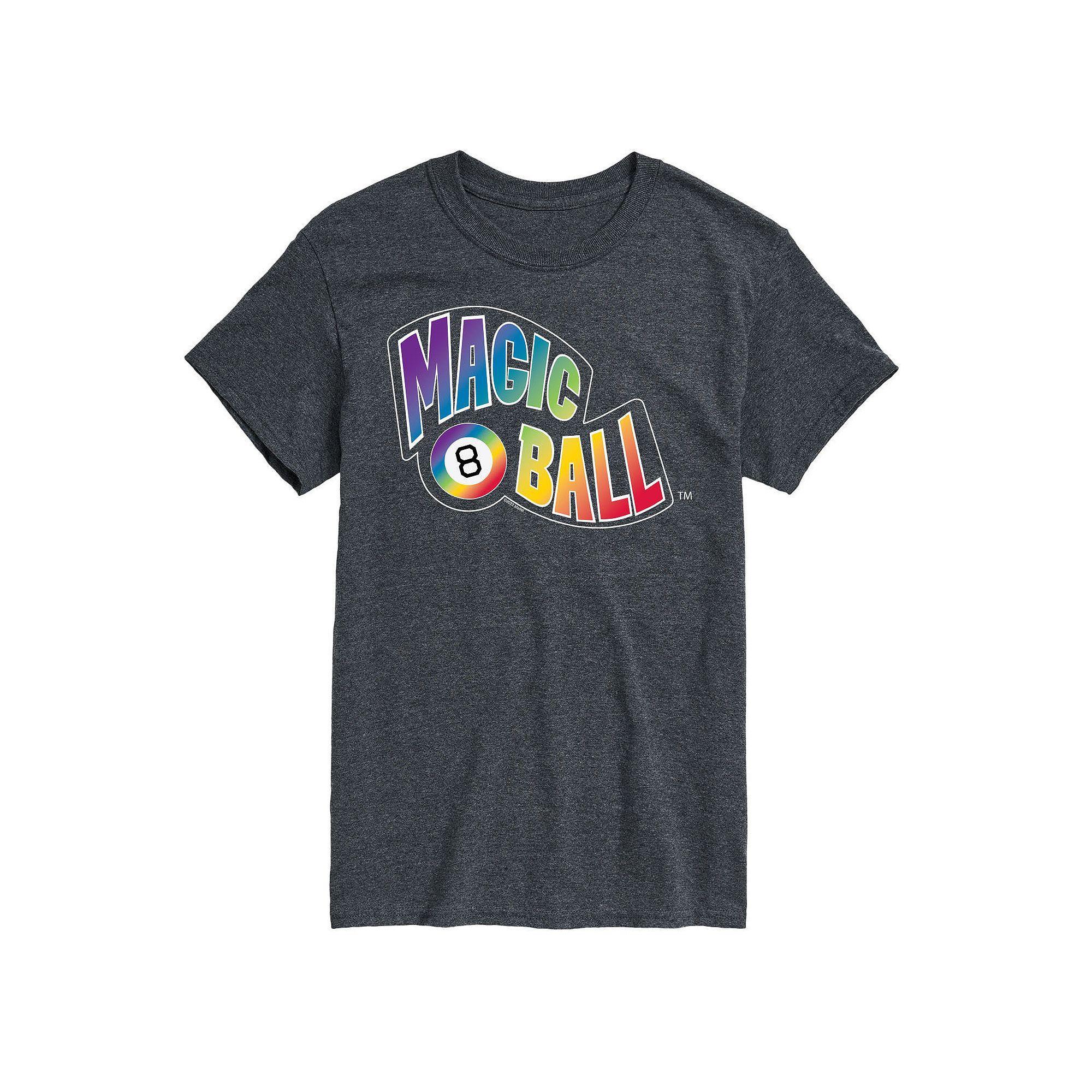 Big & Tall Magic 8 Ball Rainbow Graphic Tee, Men's, Size: 4XL Tall, Gray Product Image