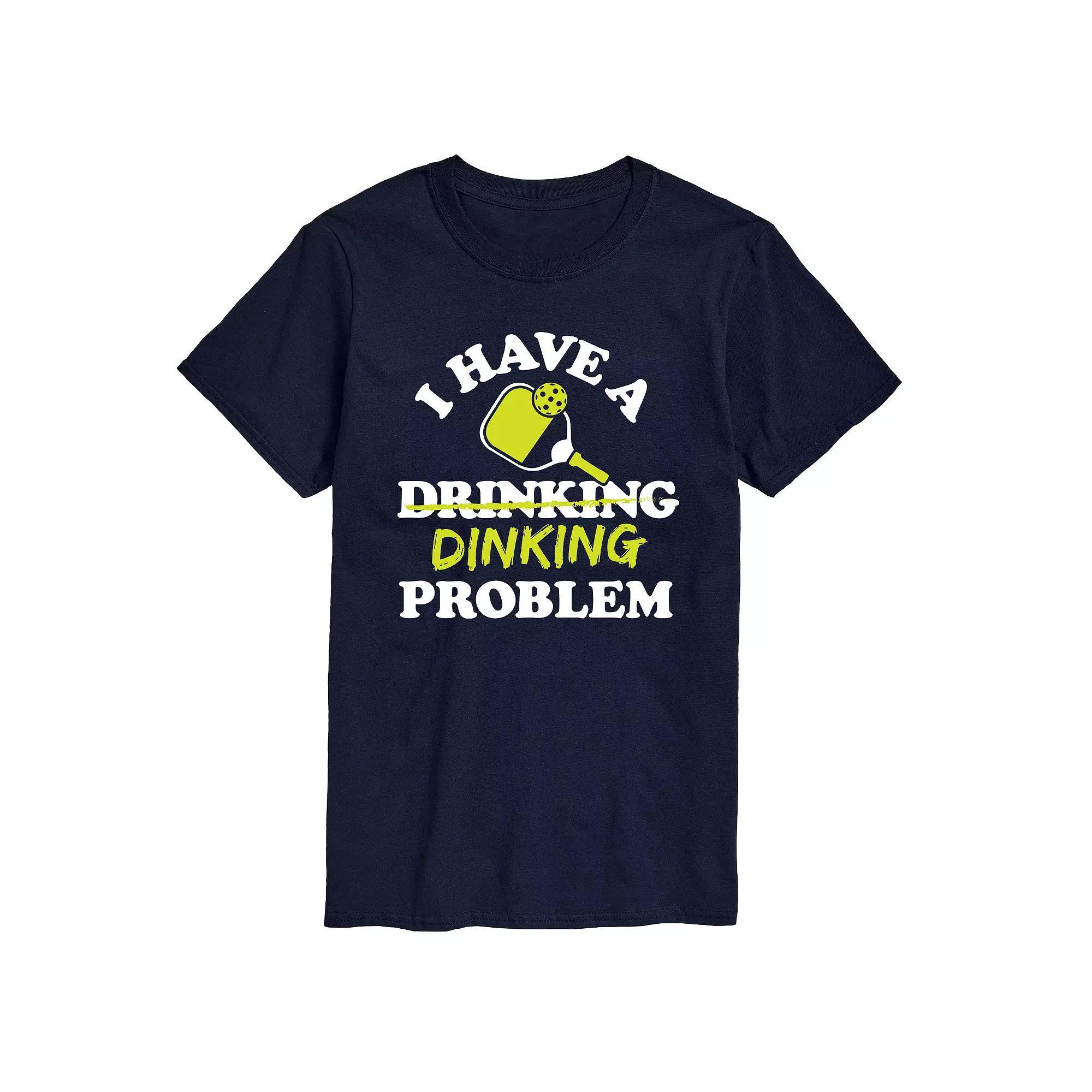 Big & Tall Drinking Prob Pickleball Tee, Men's, Size: 4XB, Blue Product Image