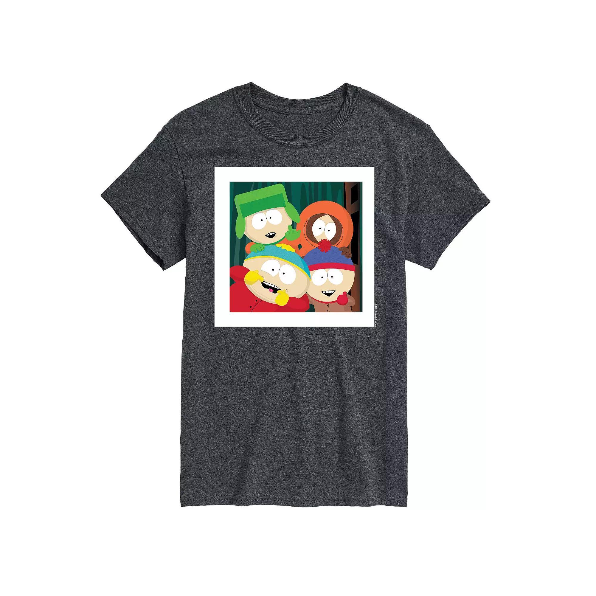 Men's South Park Friends Photo Tee, Size: XXL, Black Product Image