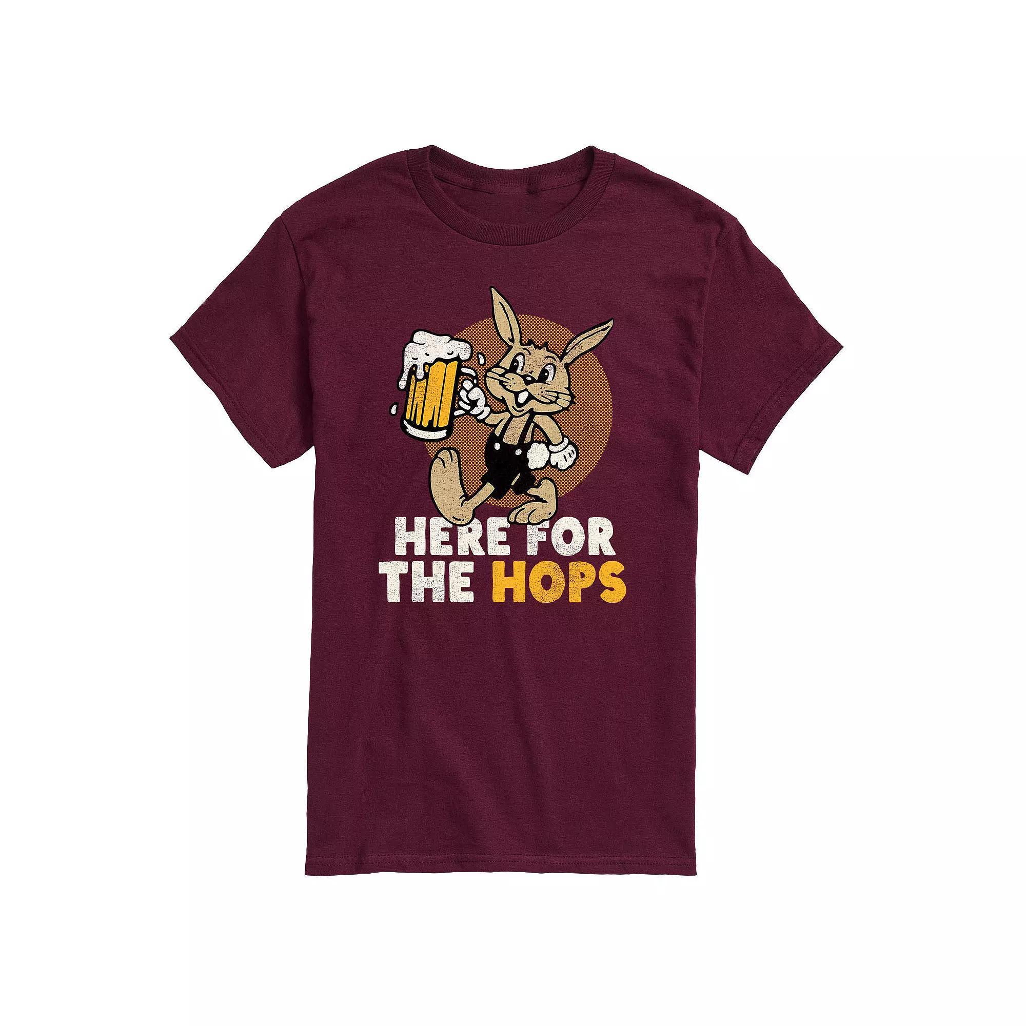 Men's Here For The Hops Graphic Tee, Size: XXL, Red Product Image