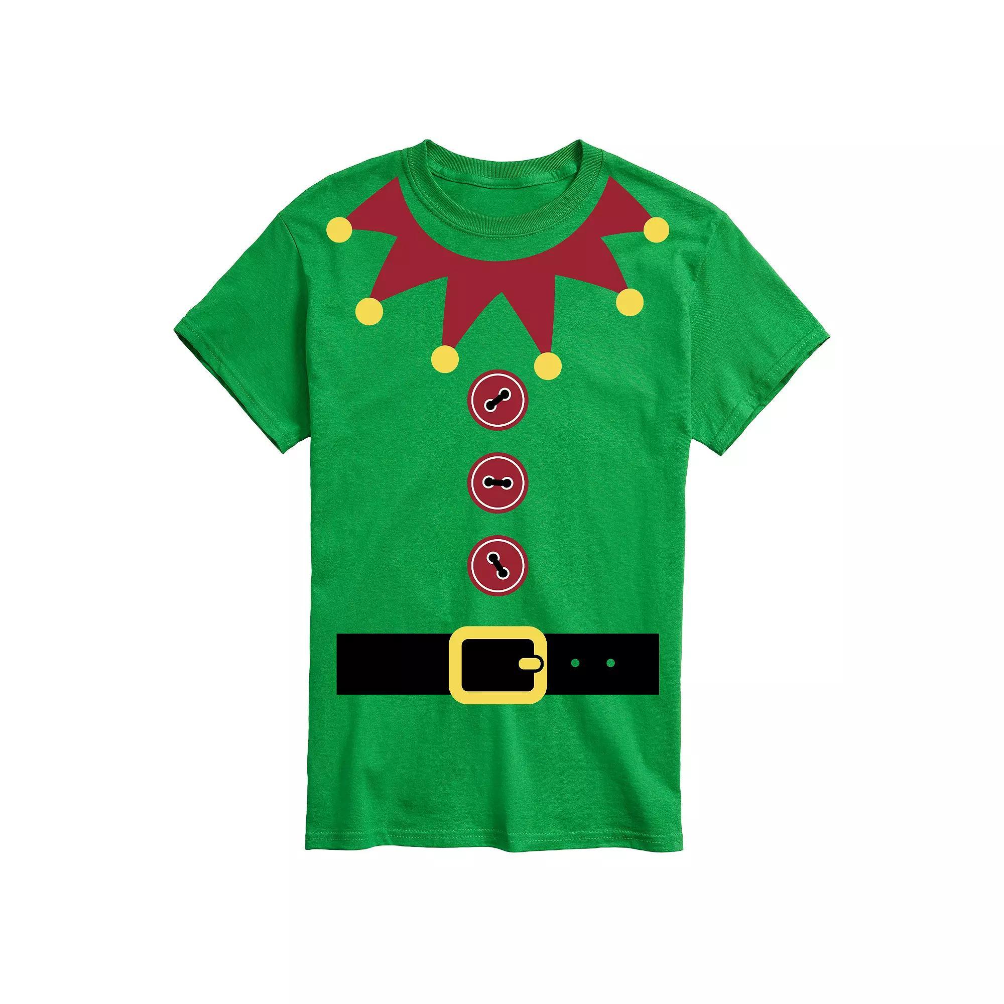 Men's Elf Suit Cosplay Graphic Tee,  Product Image