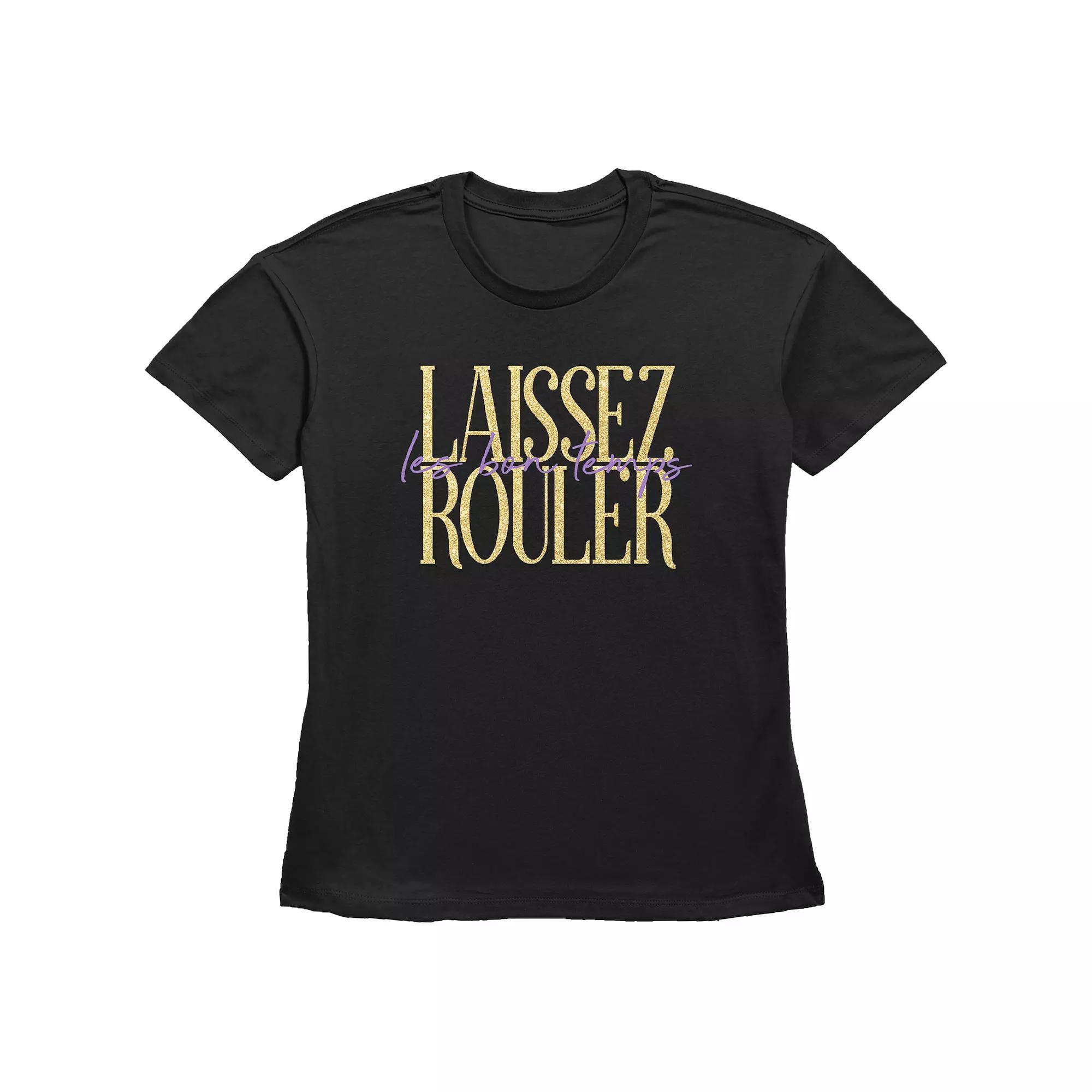 Women's Laissez Ruler Les Bon Temps Basic Fit Graphic Tee, Girl's,  Product Image