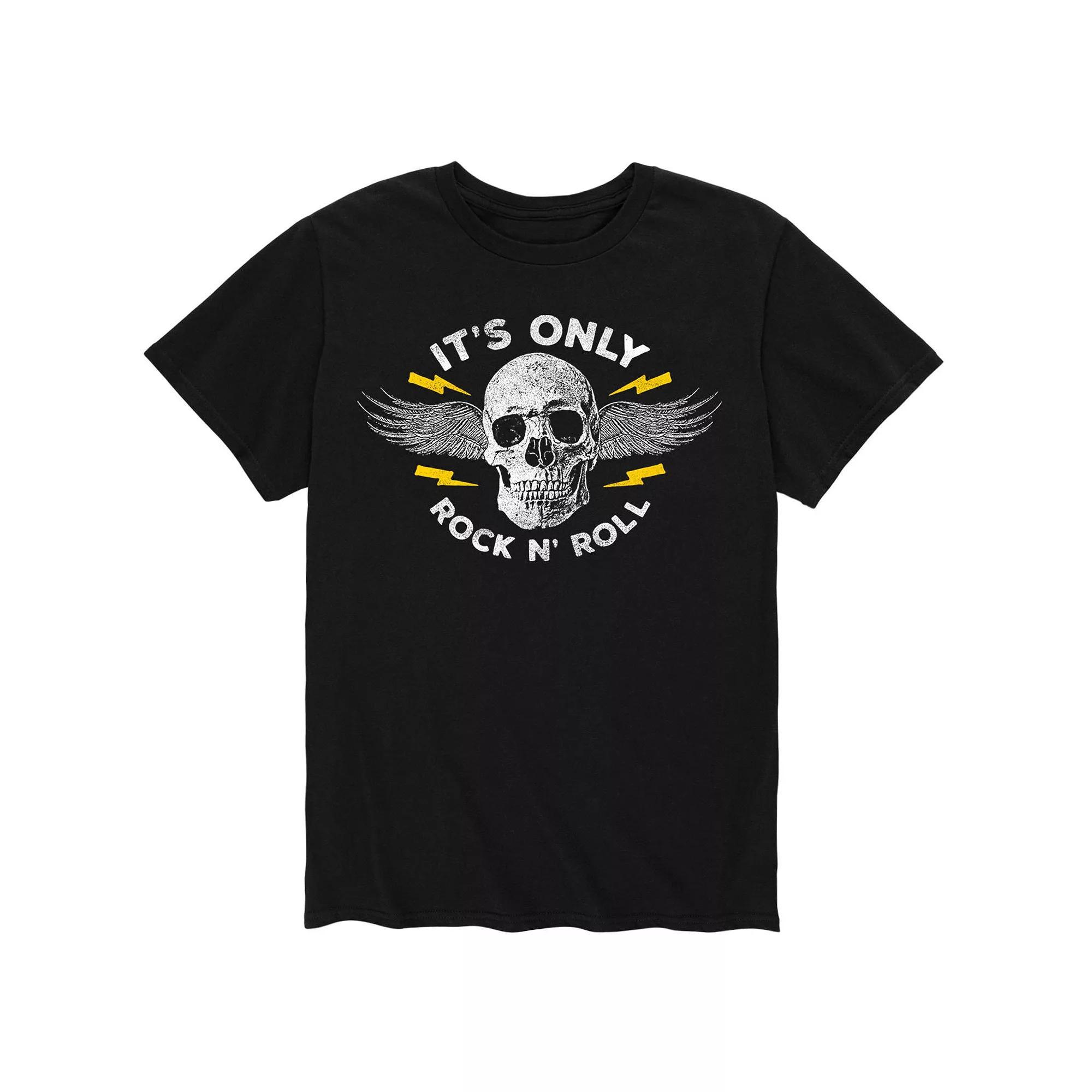 Men's Skull Clover Graphic Tee, Size: XXL, Black Product Image