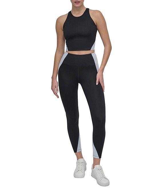 DKNY by Donna Karan Color Block Balance Compression Super High Waist Tight Leggings Product Image