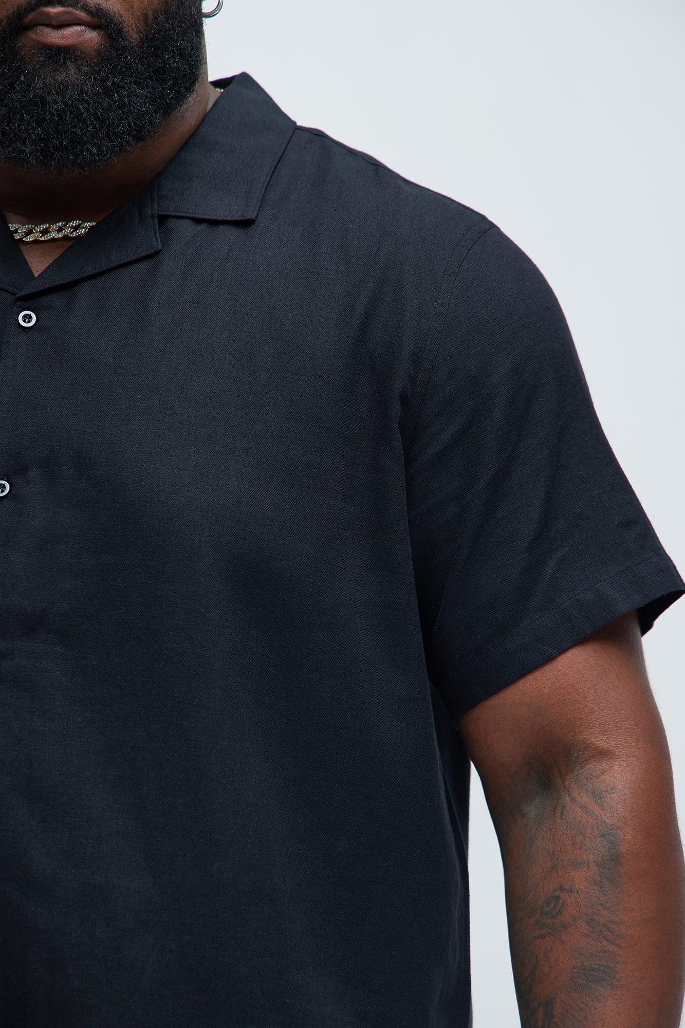Bahamas Linen Shirt - Black Product Image
