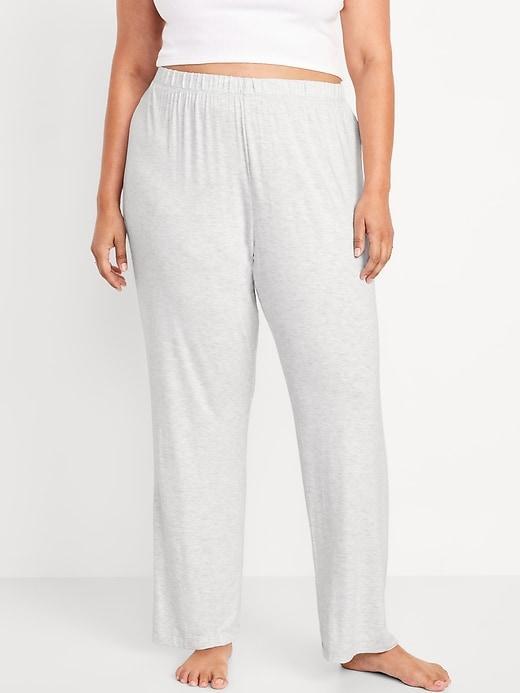 Mid-Rise Knit Jersey Pajama Pant Product Image