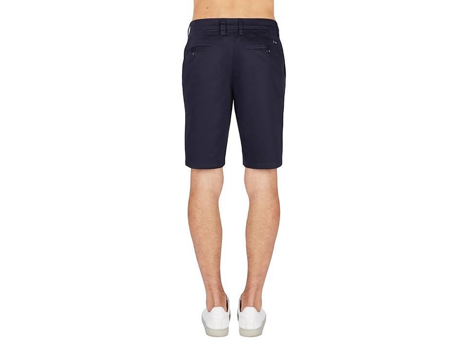 Armani Exchange Solid Twill 8 Inseam Stretch Shorts Product Image