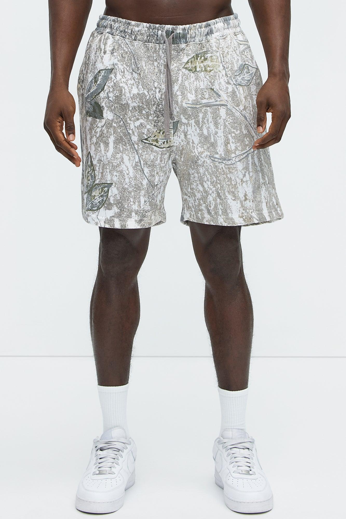 Wilderness Camo Fleece Shorts - Camouflage Product Image