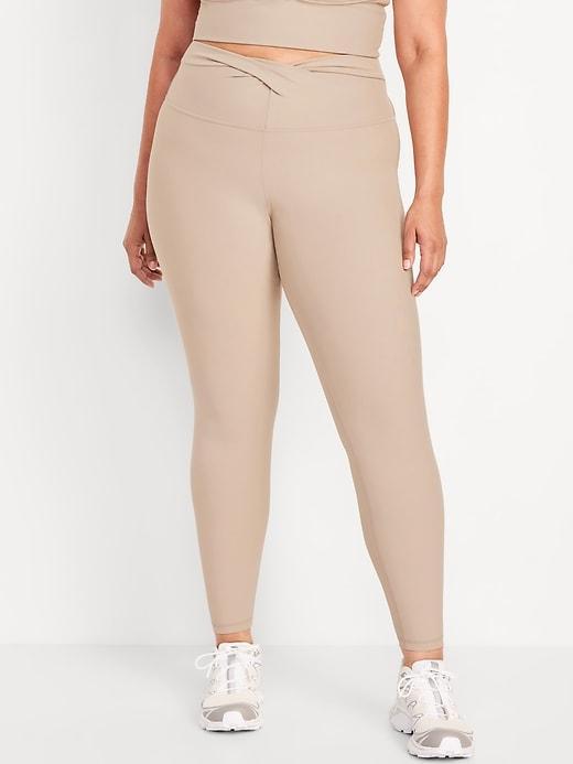 Extra High-Waisted PowerSoft Twist-Front Leggings Product Image