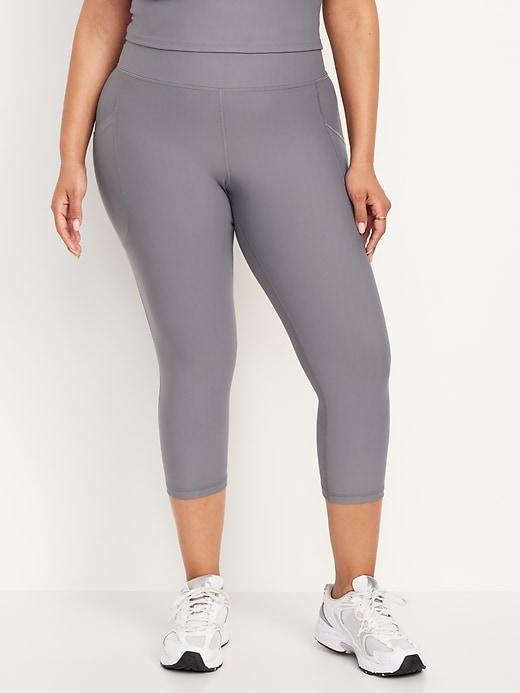 High-Waisted PowerSoft Crop Leggings Product Image